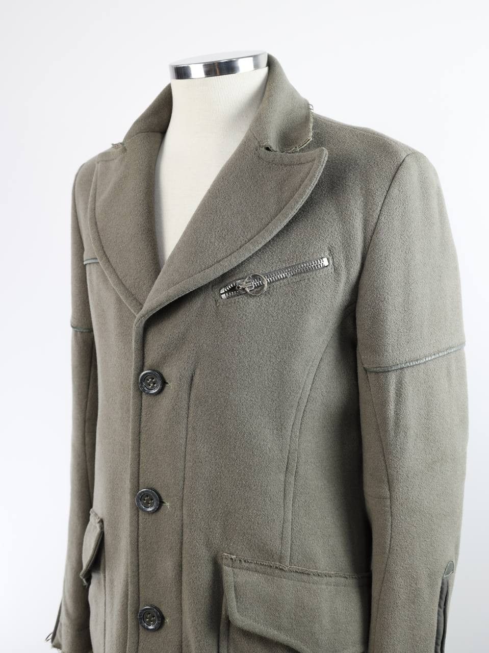 Diesel DIESEL Vintage Coat Wool/Cotton leater Size US L / EU 52-54 / 3 - 2 Thumbnail