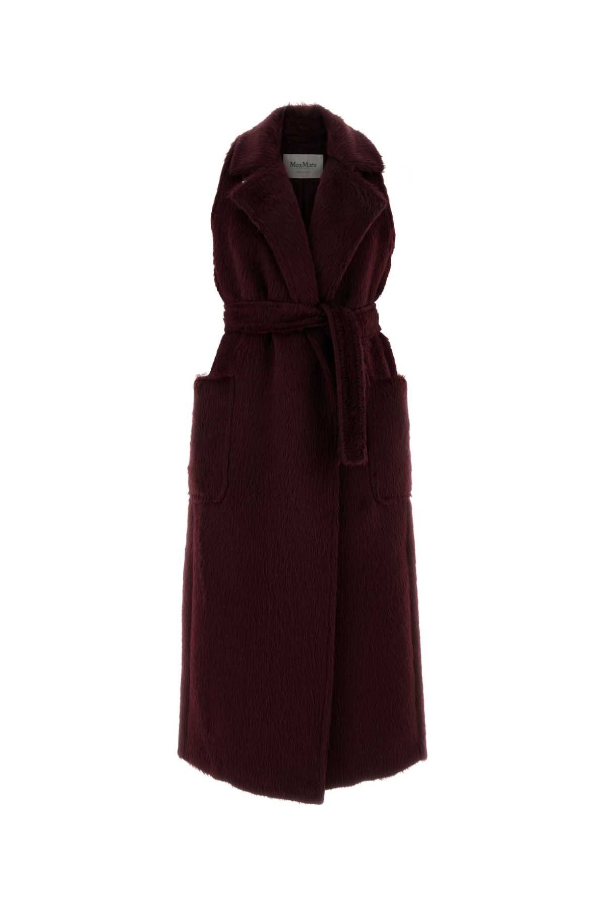 Max Mara Burgundy Eco Fut Abbozzi1234 Vest Size XS / US 0-2 / IT 36-38 - 1 Thumbnail