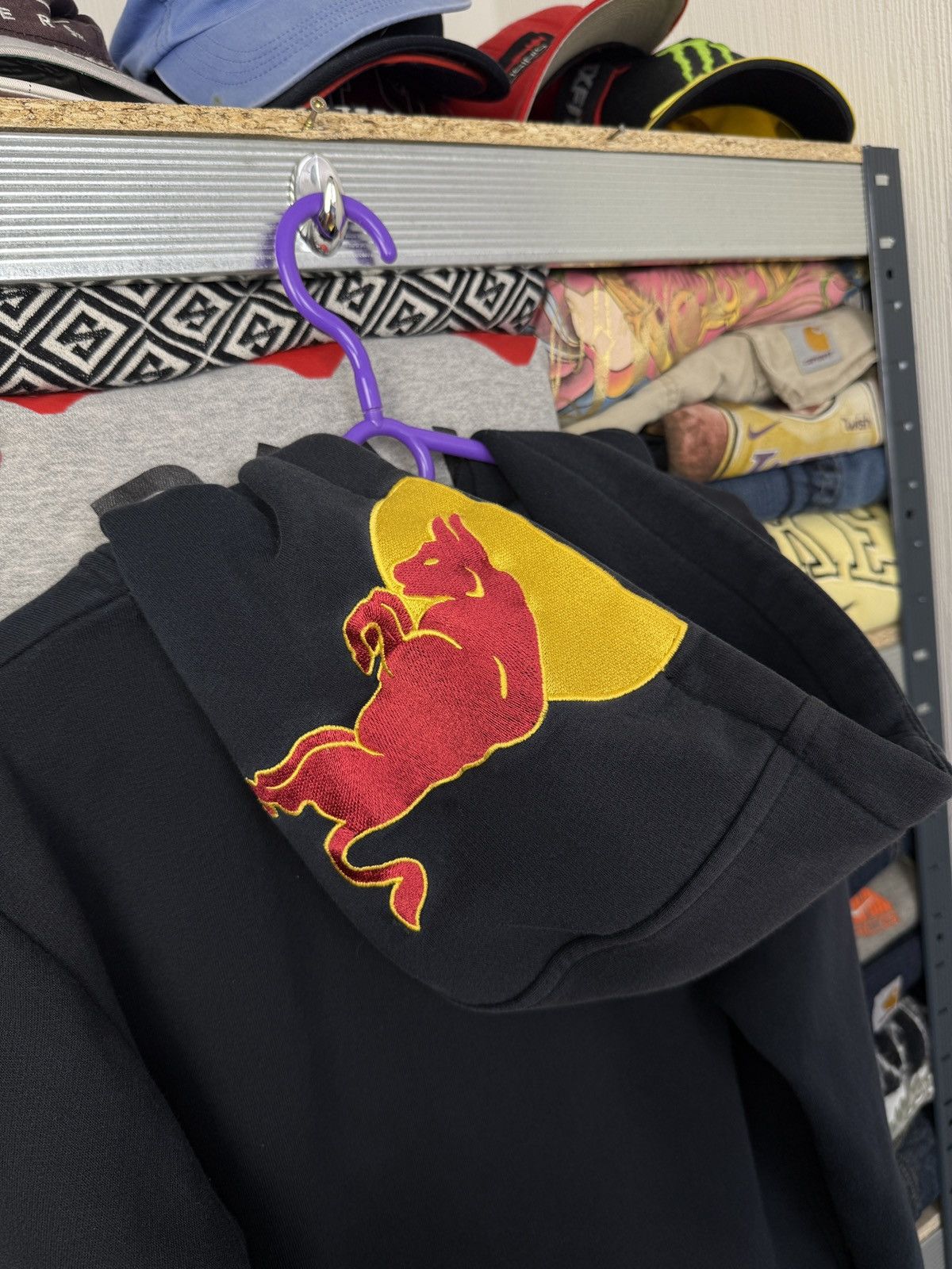 Japanese Brand Red Bull Vintage Zip Hoodie Big Center Logo Y2K Size US S / EU 44-46 / 1 - 15 Thumbnail