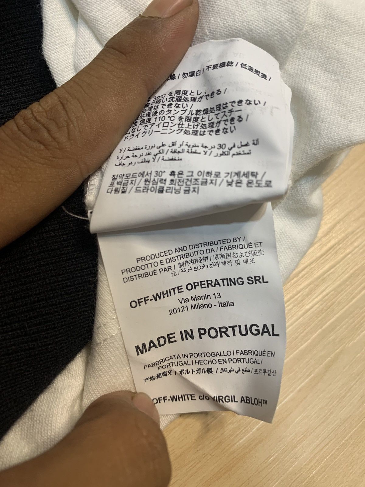 Off-White Off-White Golden Ratio Double Tee Hoodie Size US M / EU 48-50 / 2 - 14 Thumbnail