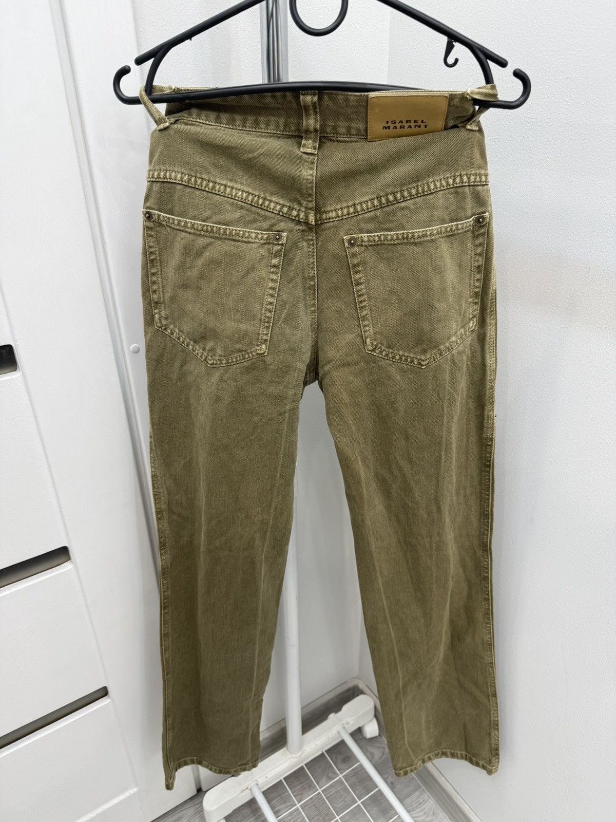 Isabel Marant Isabel Marant High-Rise Jeans With Buckle Detail Bronze Size 25" / US 0 / IT 36 - 2 Thumbnail