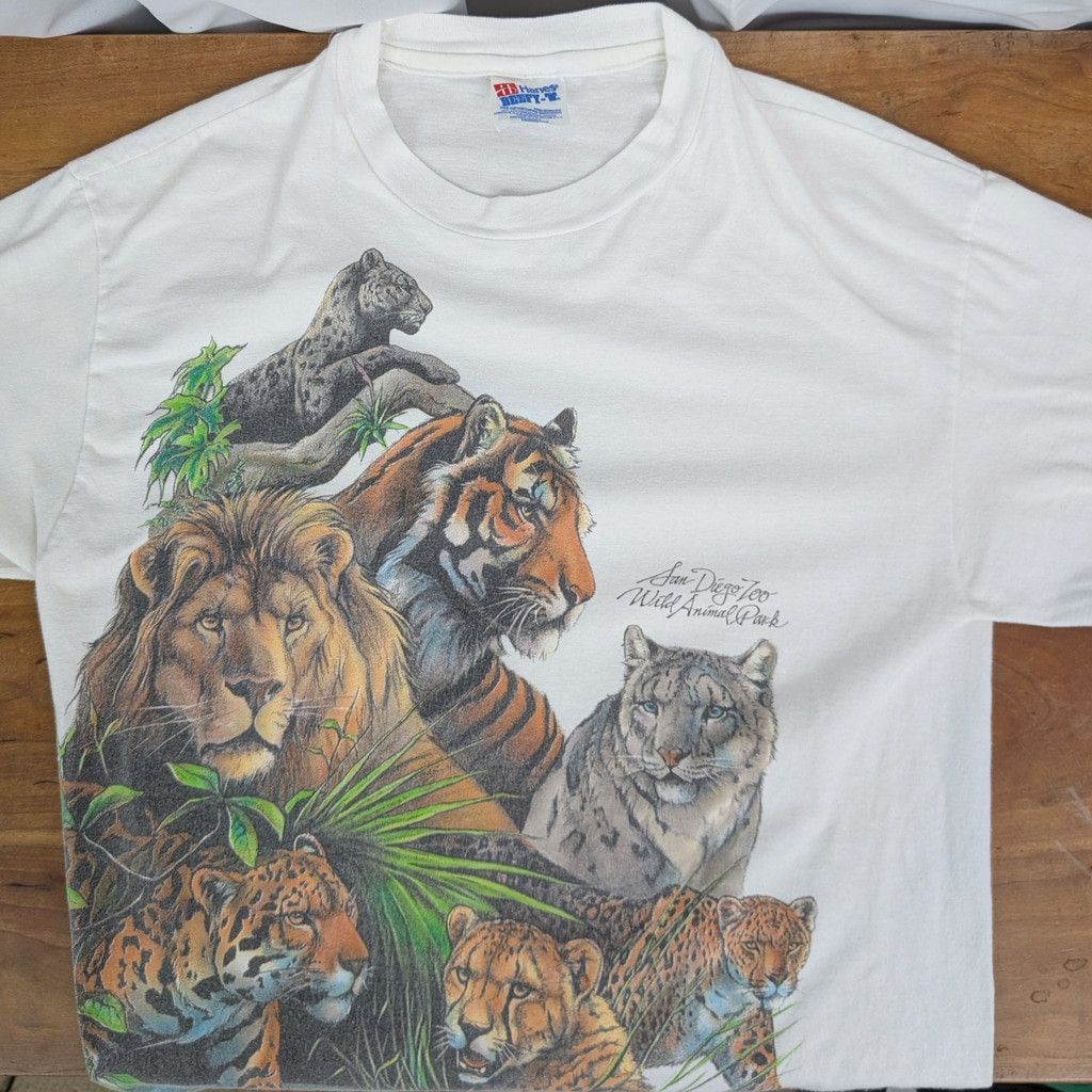 Hanes × Vintage USA Made Vintage San Diego Zoo Wild Animal Park Medium Size US M / EU 48-50 / 2 - 1 Thumbnail