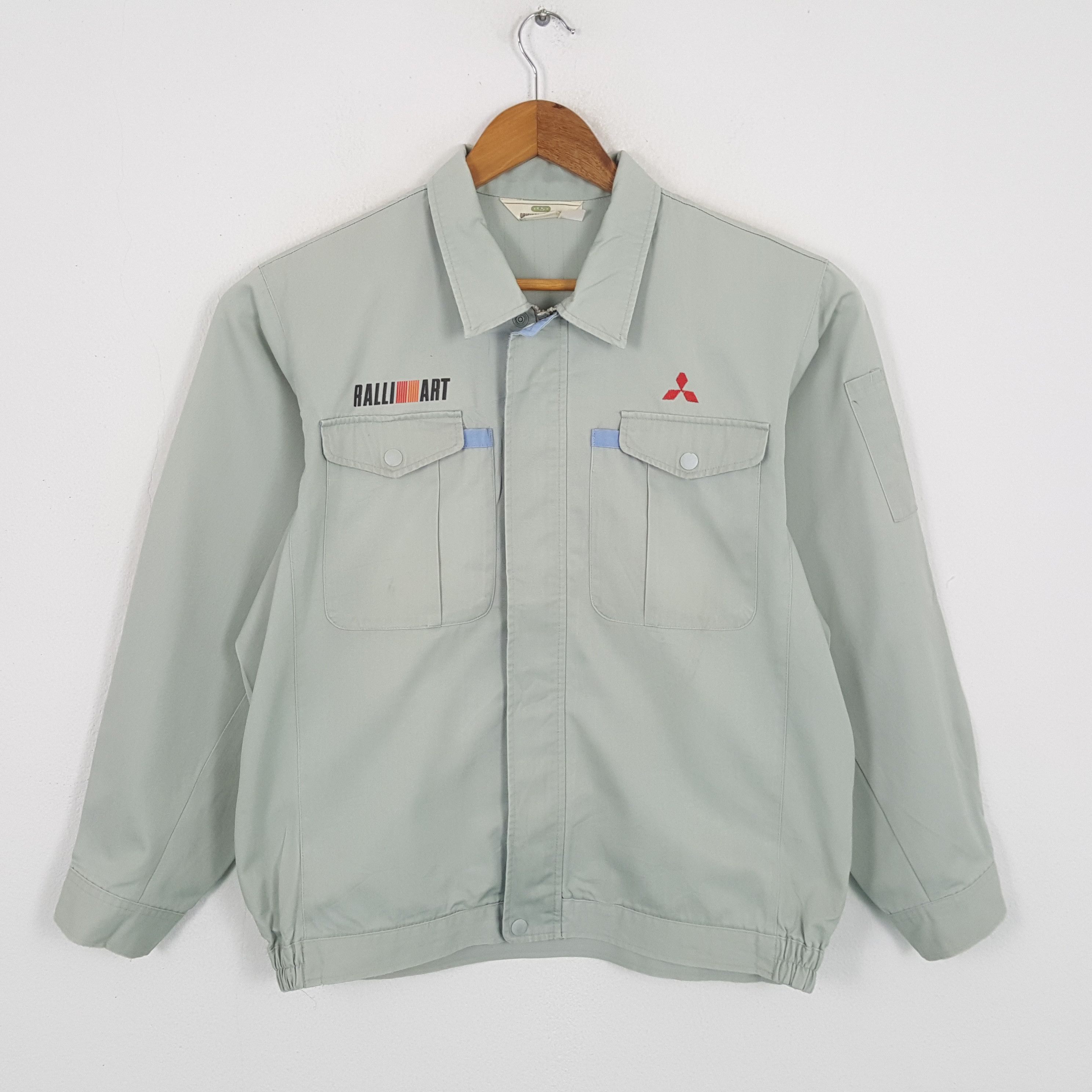 Japanese Brand × Vintage Vintage MITSUBISHI RALLI ART Japanese Racing Custom Jacket Size US XL / EU 56 / 4 - 3 Thumbnail