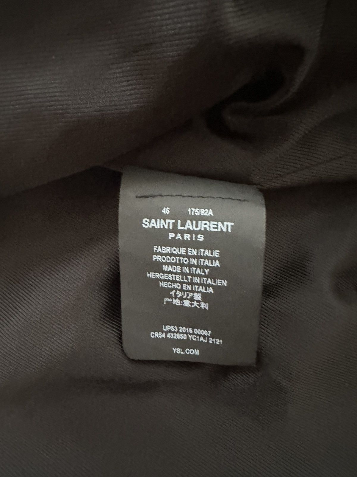 Hedi Slimane × Saint Laurent Paris FW16 Western Cognac Brown Leather Bomber Jacket Size US S / EU 44-46 / 1 - 4 Thumbnail