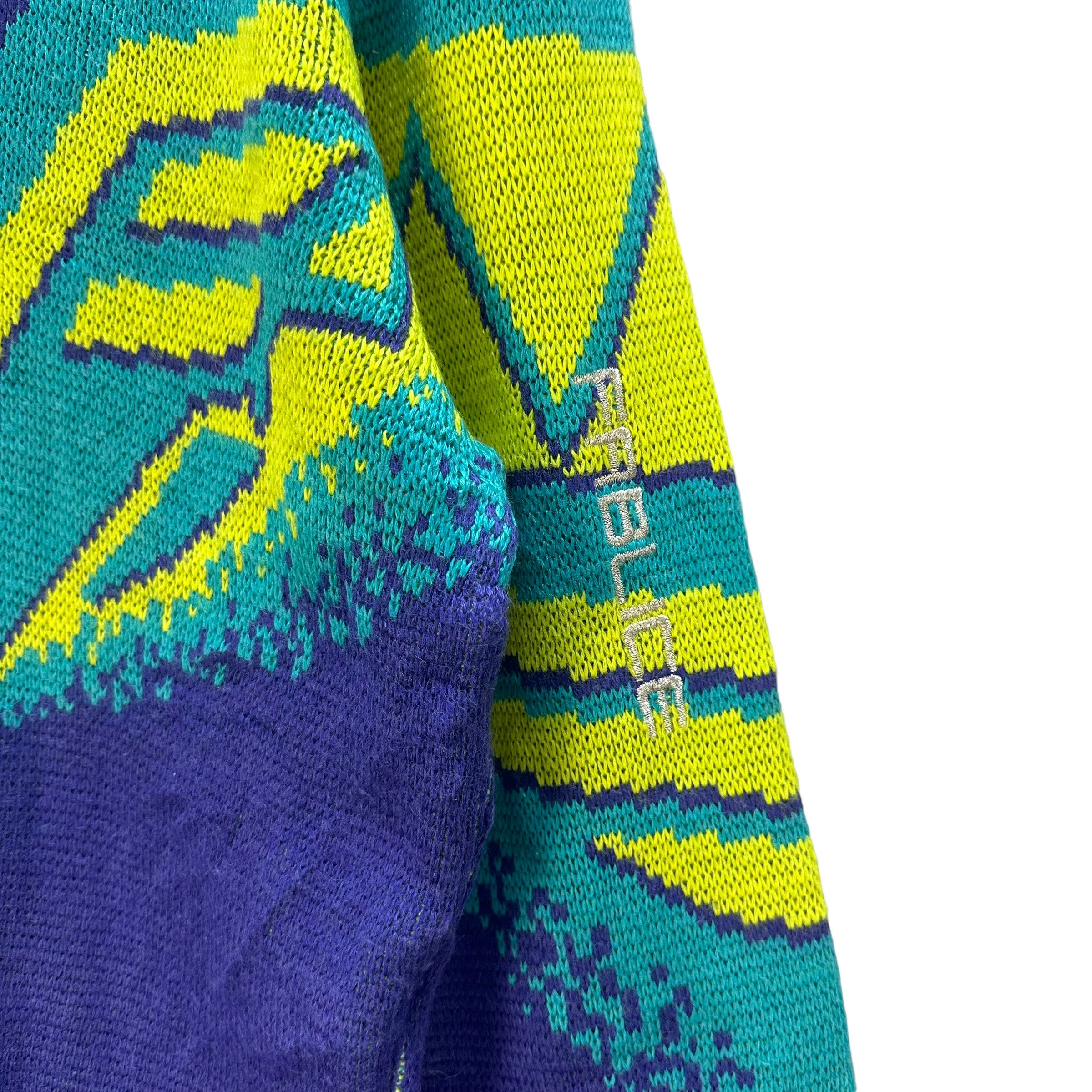 Japanese Brand FABLICE COLORFUL KNITTED SWEATER #8119-202 Size US L / EU 52-54 / 3 - 6 Thumbnail