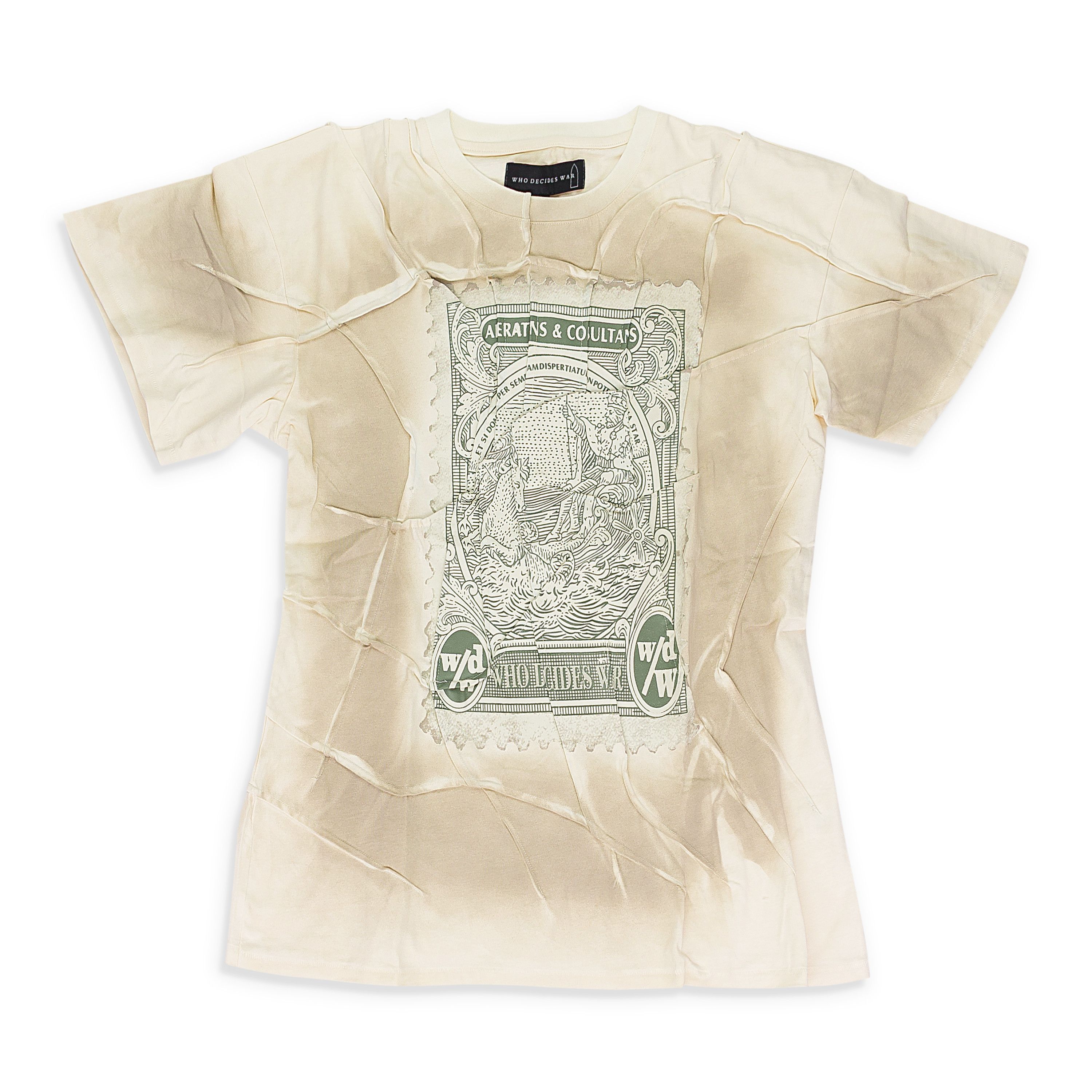 Who Decides War OFF-WHITE CURRENCY T-SHIRT SIZE XS
