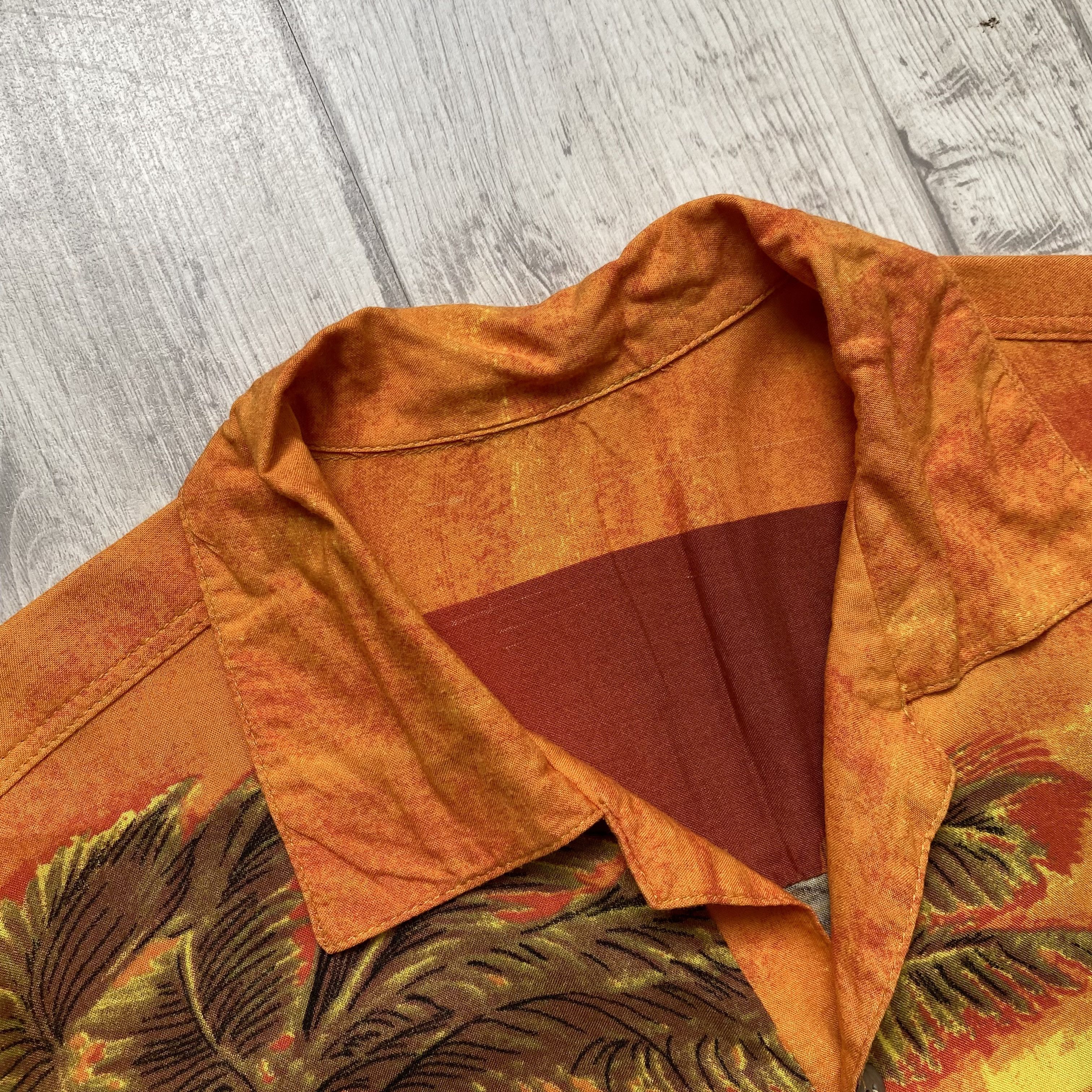 Harley Davidson Vintage 90s Hawaiian Motorcycle Girl Crazy Shirt Surf Style Size US L / EU 52-54 / 3 - 4 Thumbnail