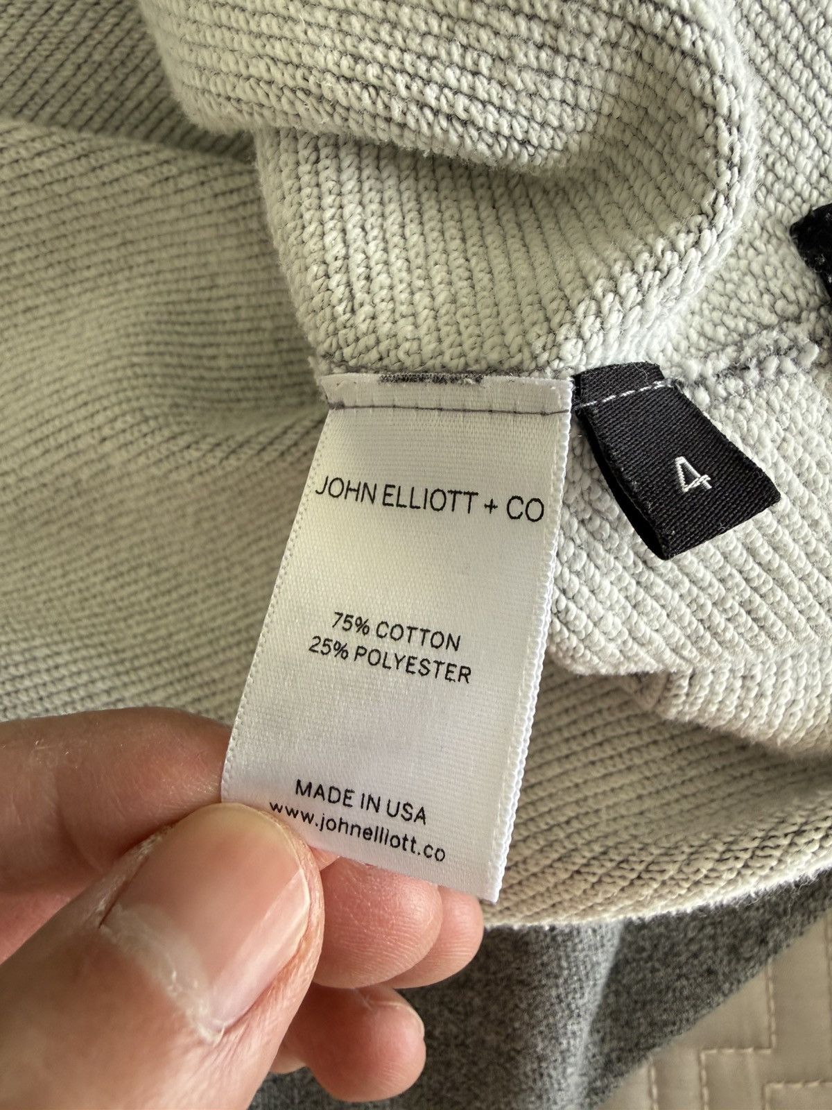 John Elliott John Elliot Side Zipped Hoodie Gray Size 4 Size US L / EU 52-54 / 3 - 5 Thumbnail