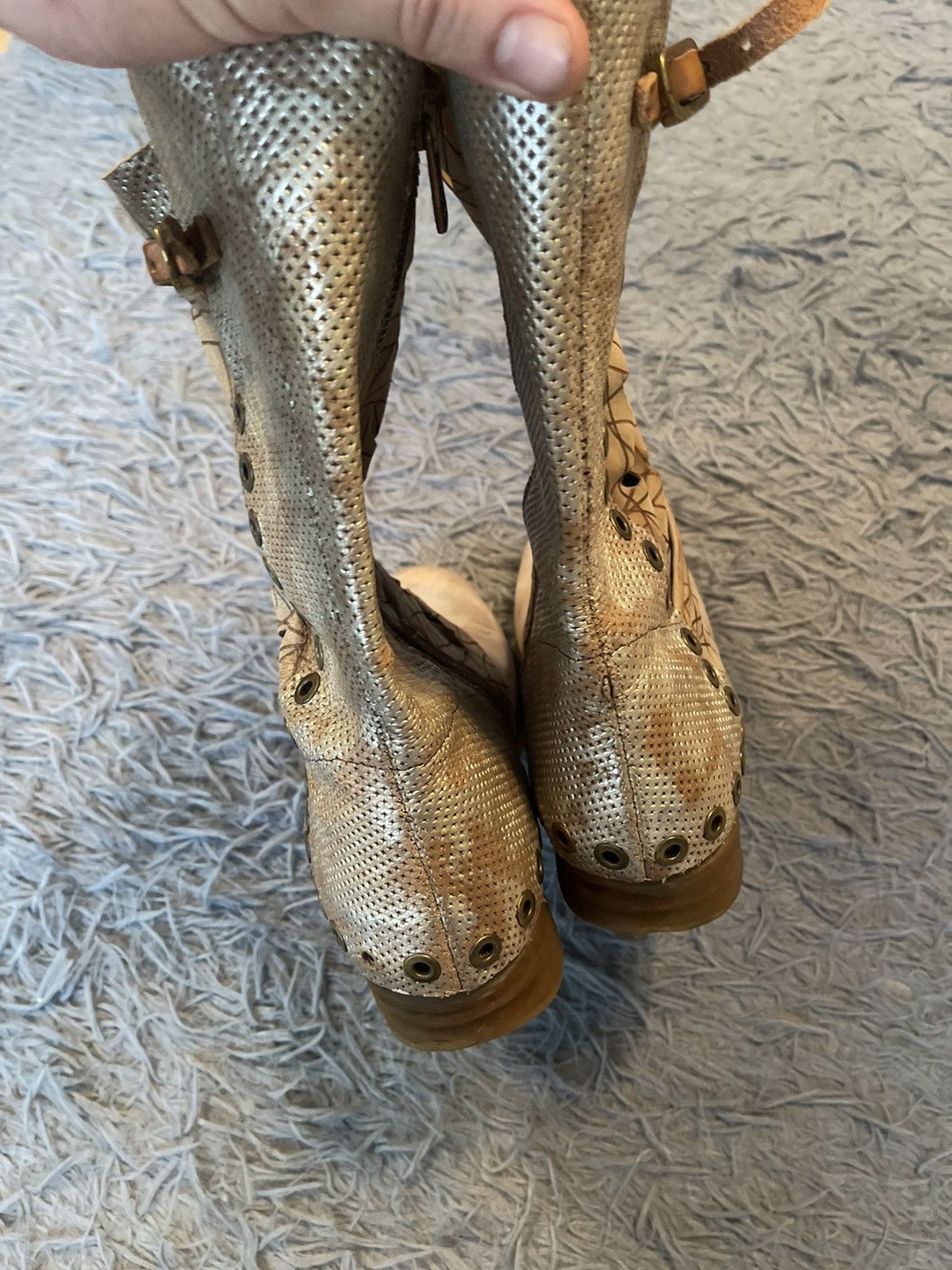 A.S.98 × Genuine Leather Airsteps A.S. 98 real leather avant garde boho style boots Size US 10 / IT 40 - 5 Thumbnail