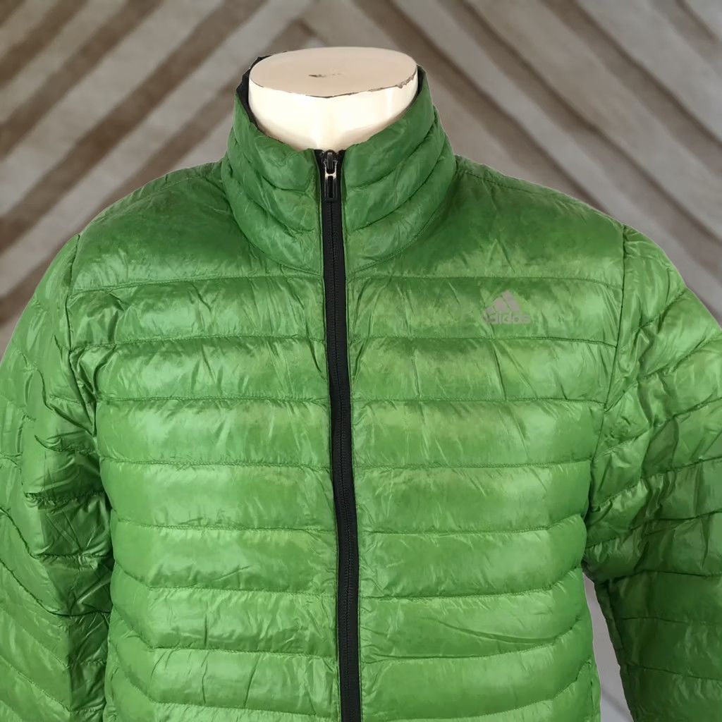 Adidas ADIDAS Mens Medium Green Full Zip Down Jacket Coat Jacket Down Puffer Full Zip Mens Medium Green ADIDAS coat jacket for outdoors layering Size US M / EU 48-50 / 2 - 1 Thumbnail