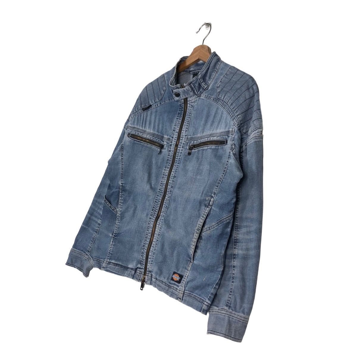 Japanese Brand 🔥Vintage Chore Denim Work Jacket Dickies Size US L / EU 52-54 / 3 - 2 Thumbnail