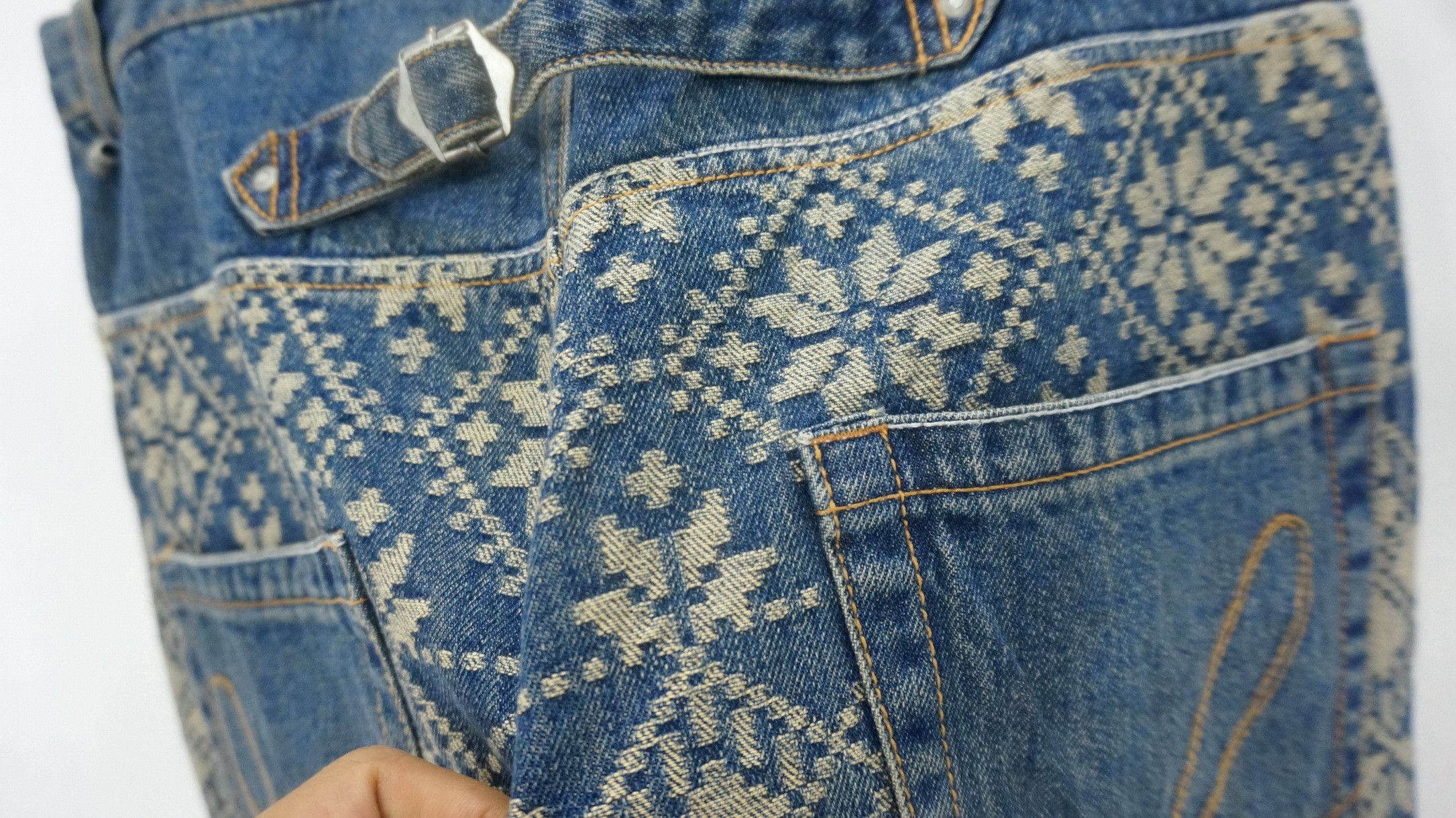 Iroquois Japan 🔴IROQUOIS Made in Japan 🎌 Native Vintage Buttonfly Jeans Size US 32 / EU 48 - 7 Thumbnail
