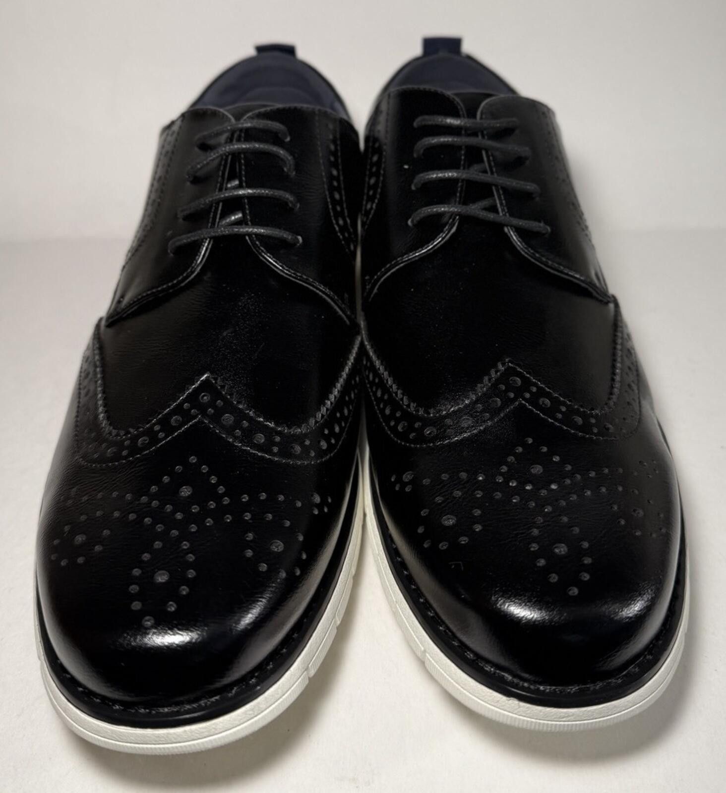 Other Dress Shoes Long Wing Oxford Brouges Formal Casual Black Size US 12 / EU 45 - 2 Thumbnail