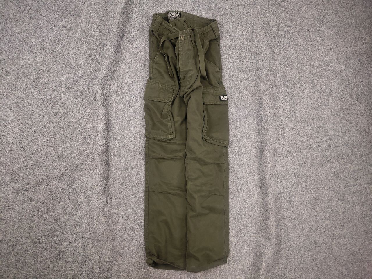 Franklin & Marshall Franklin Marshall American Military Army Baggy Cargo Pants Size US 34 / EU 50 - 1 Thumbnail