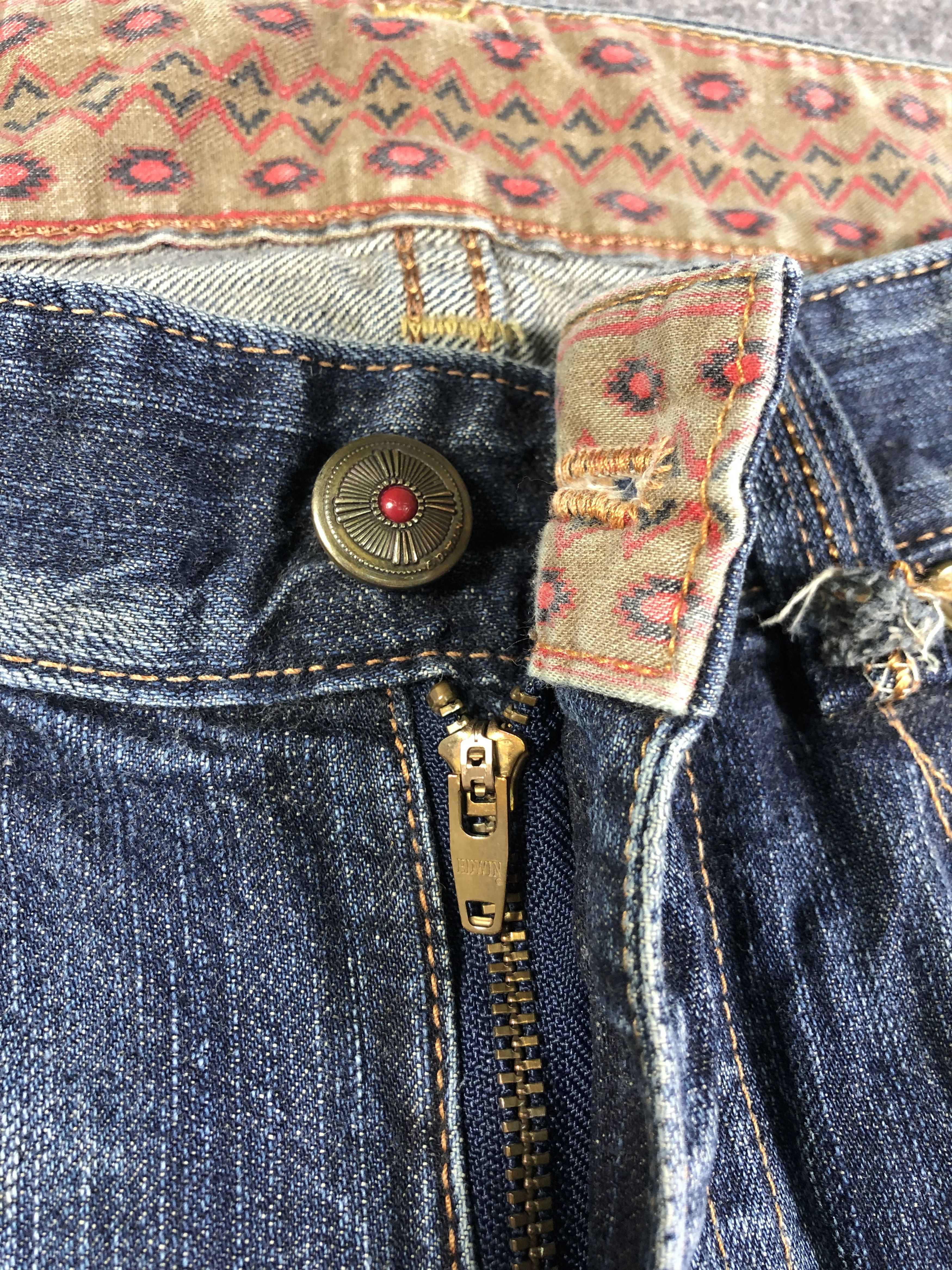 Edwin Edwin Wash Blue Denim Jeans 36x30 Size US 36 / EU 52 - 3 Thumbnail