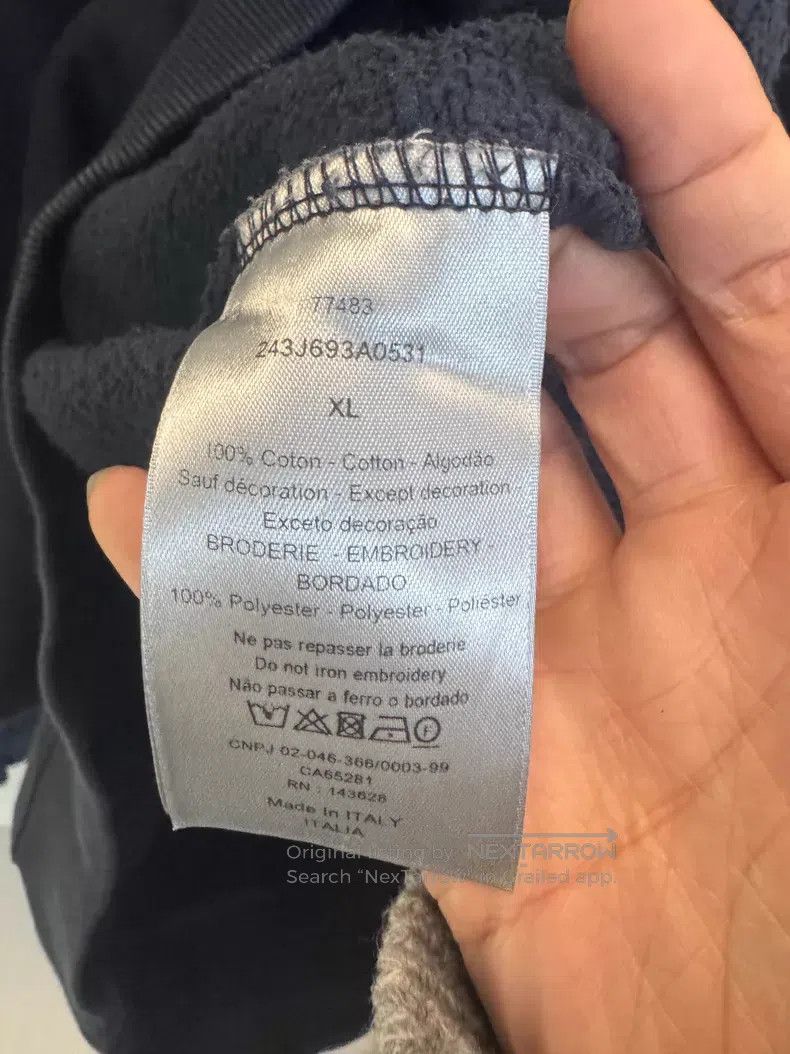 Dior Dior Embroidered slogan sweatshirt black Size US XL / EU 56 / 4 - 4 Thumbnail