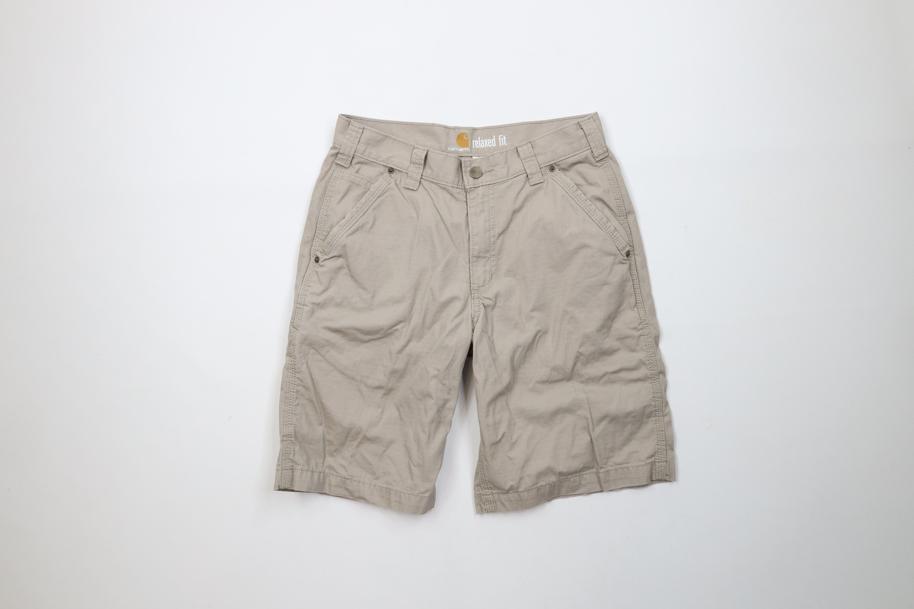 Carhartt × Vintage Vintage Carhartt Relaxed Fit Ripstop Dungaree Shorts Size US 30 / EU 46 - 1 Thumbnail