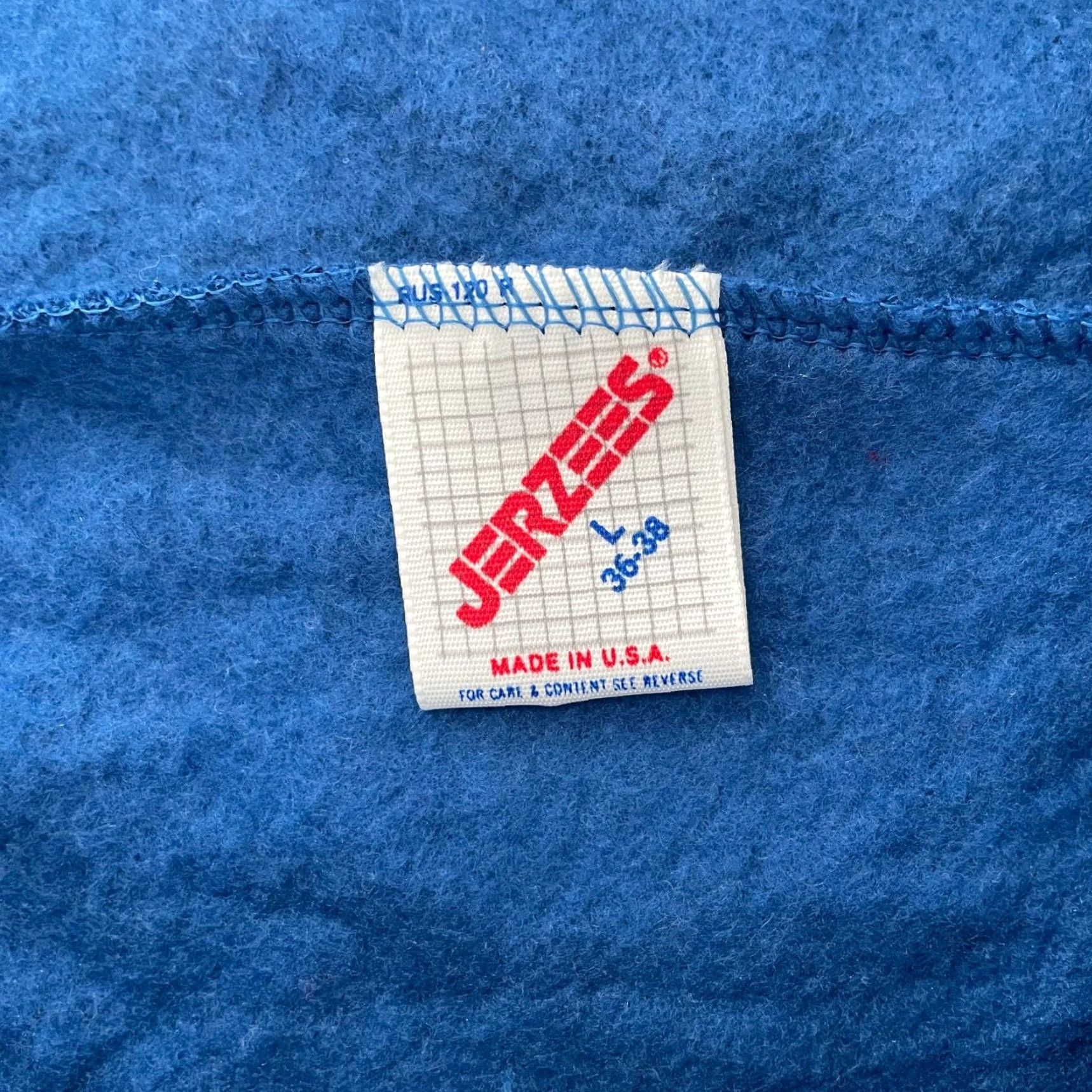 Jerzees VINTAGE Jerzees Soccer Pants Adult Large Blue Sweatpants Jogger Logo Mens L NEW Size US 33 - 5 Thumbnail