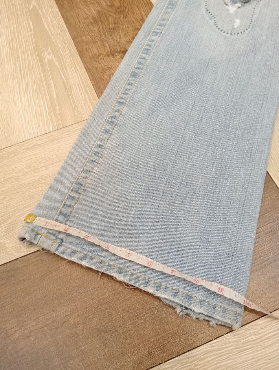 If Six Was Nine JAPANESE CUSTOM CULTURE FLARED JEANS Size US 33 - 22 Thumbnail