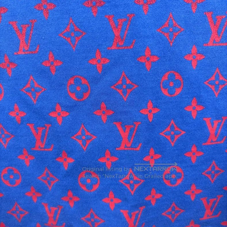Louis Vuitton Louis Vuitton Red and blue gradient full print short sleev Size US XS / EU 42 / 0 - 4 Thumbnail