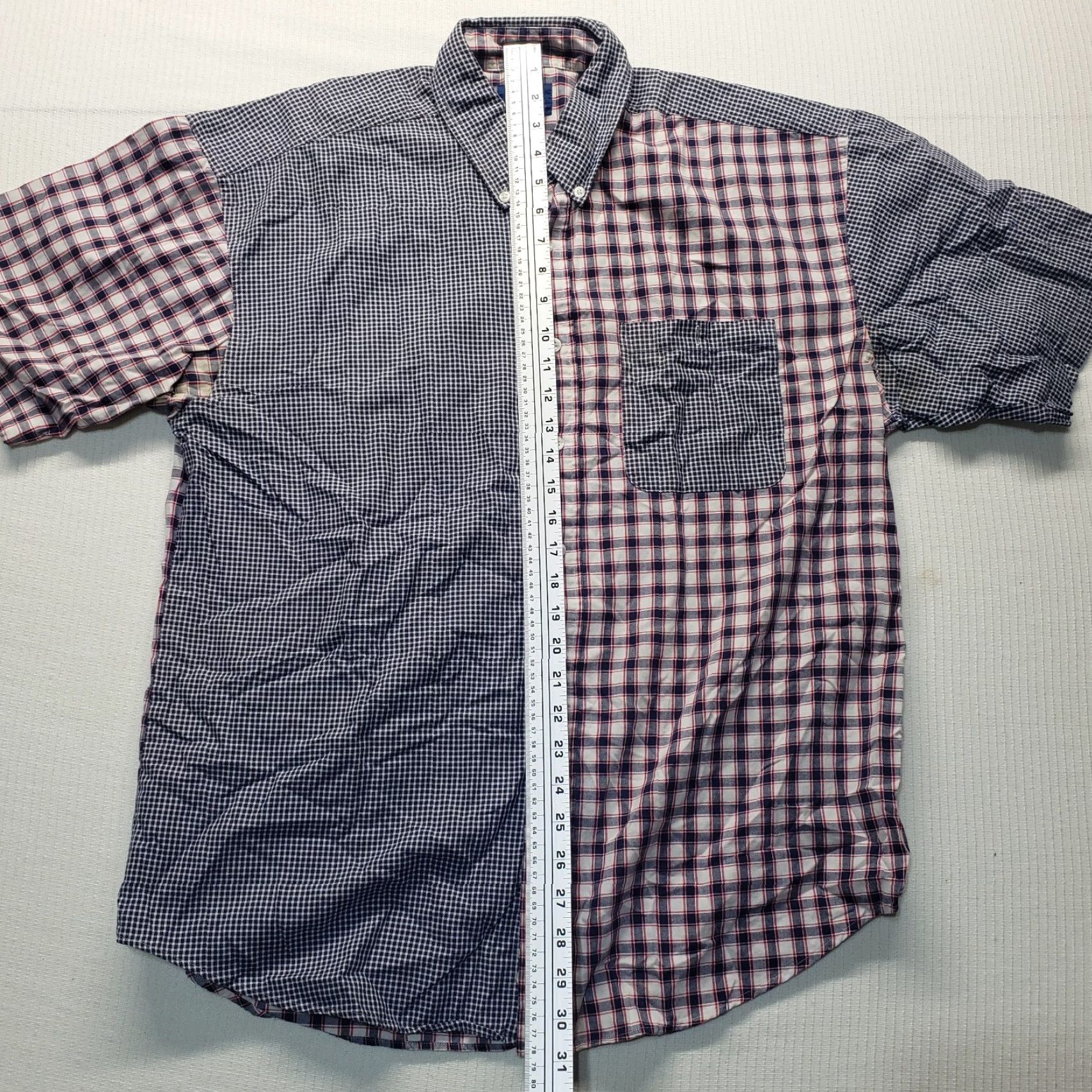 Vintage Cambridge Classics Shirt Men L Gray Red White Plaid Button-Up Short Sleeve Casual Workwear Spreading Classic Mens Size US L / EU 52-54 / 3 - 6 Thumbnail
