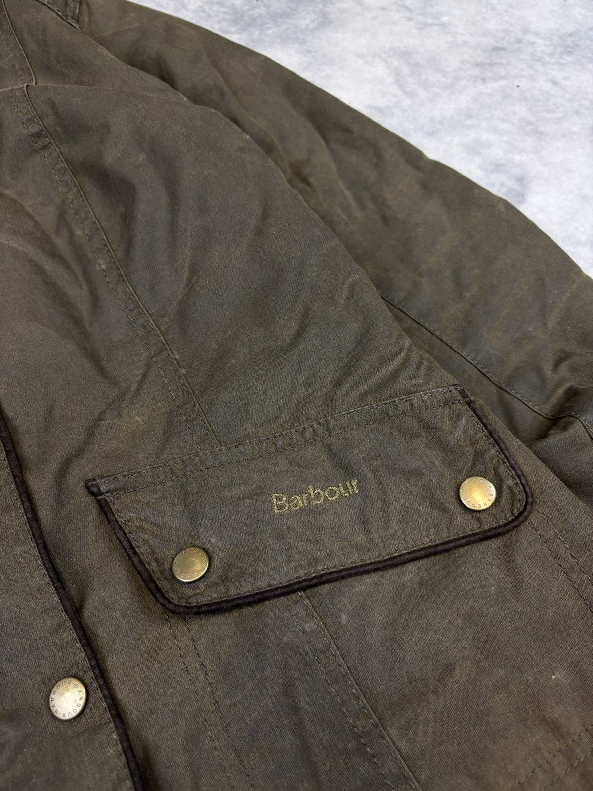 Barbour × Vintage Vintage Barbour Brocklane Wax Waxed jacket Old money Casual Size S / US 4 / IT 40 - 2 Thumbnail