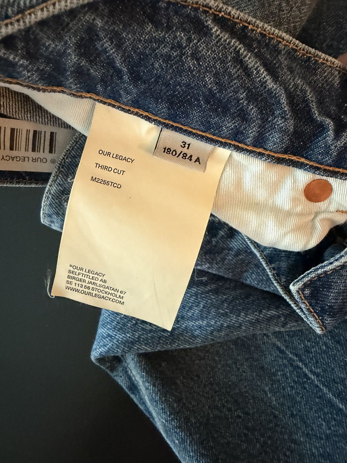 Our Legacy Our legacy third cut denim jeans Size US 34 / EU 50 - 6 Thumbnail