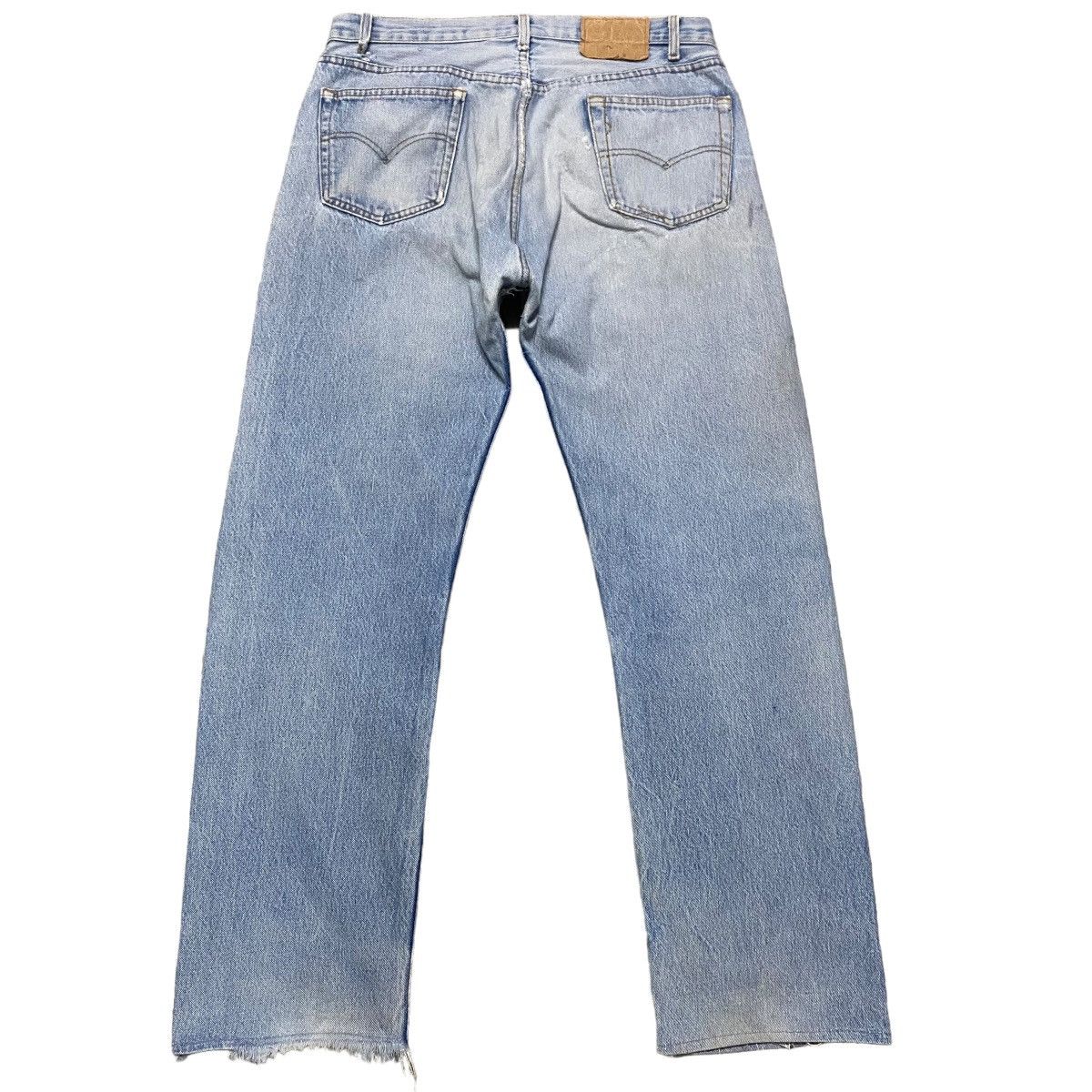 Levi's Vintage 80s Levis 501xx Distressed Jeans Size US 34 / EU 50 - 2 Thumbnail
