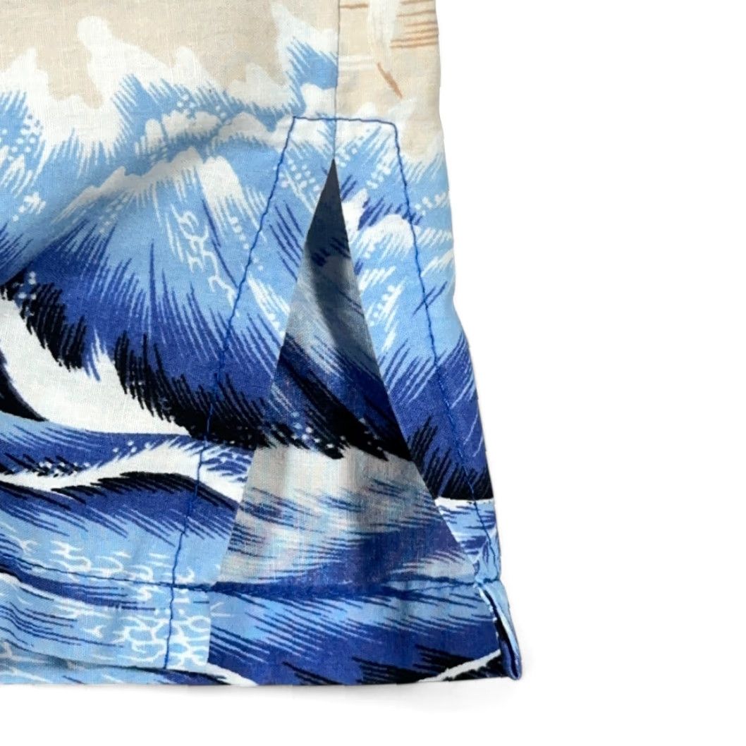 ALOHAS VINTAGE Go Hawaii Hawaiian Shirt Adult XL Blue Parrot Aloha Beach Surf 80s Shirt Size US L / EU 52-54 / 3 - 6 Thumbnail