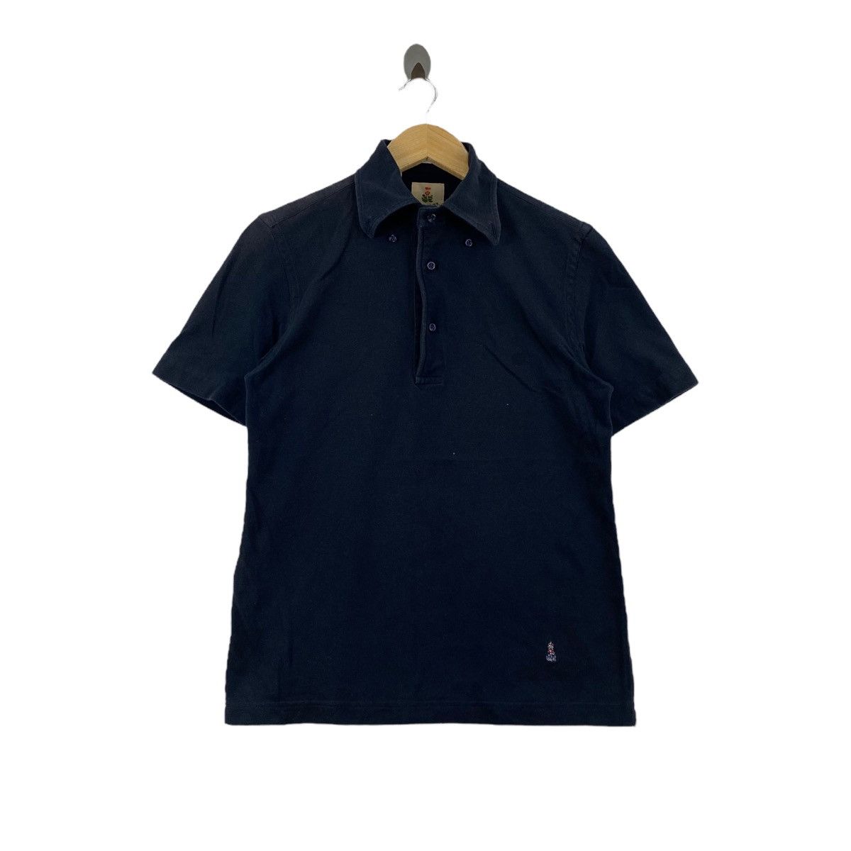 Vintage Vintage GUY ROVER Italian Brand Collar Button Up Navy Shirt Size US M / EU 48-50 / 2 - 1 Thumbnail