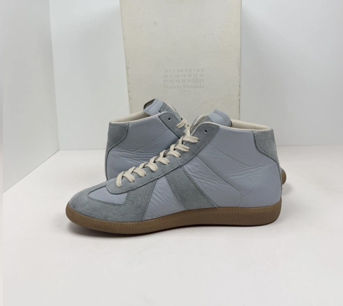 Maison Margiela Size 8.5US - Maison Margiela GAT High Top Sky Blue Size US 8.5 / EU 41-42 - 5 Thumbnail