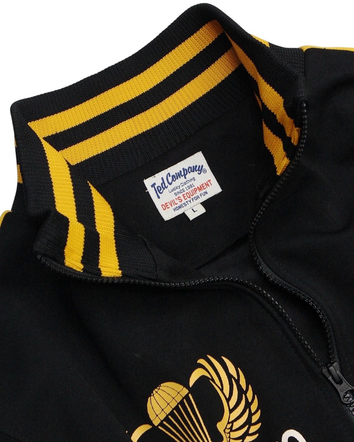 Japanese Brand TED COMPANY ZIP-UP JACKET BLOW YOUR BAD LUCK OFF BACK PRINT Size US L / EU 52-54 / 3 - 4 Thumbnail