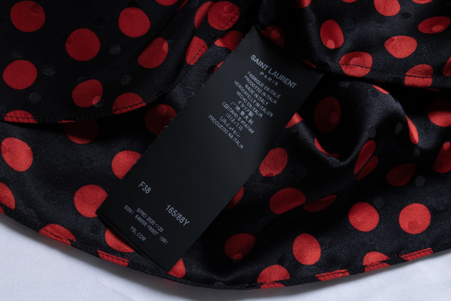 Saint Laurent Paris Saint Laurent, one shoulder polkadot blouse Size S / US 4 / IT 40 - 6 Thumbnail