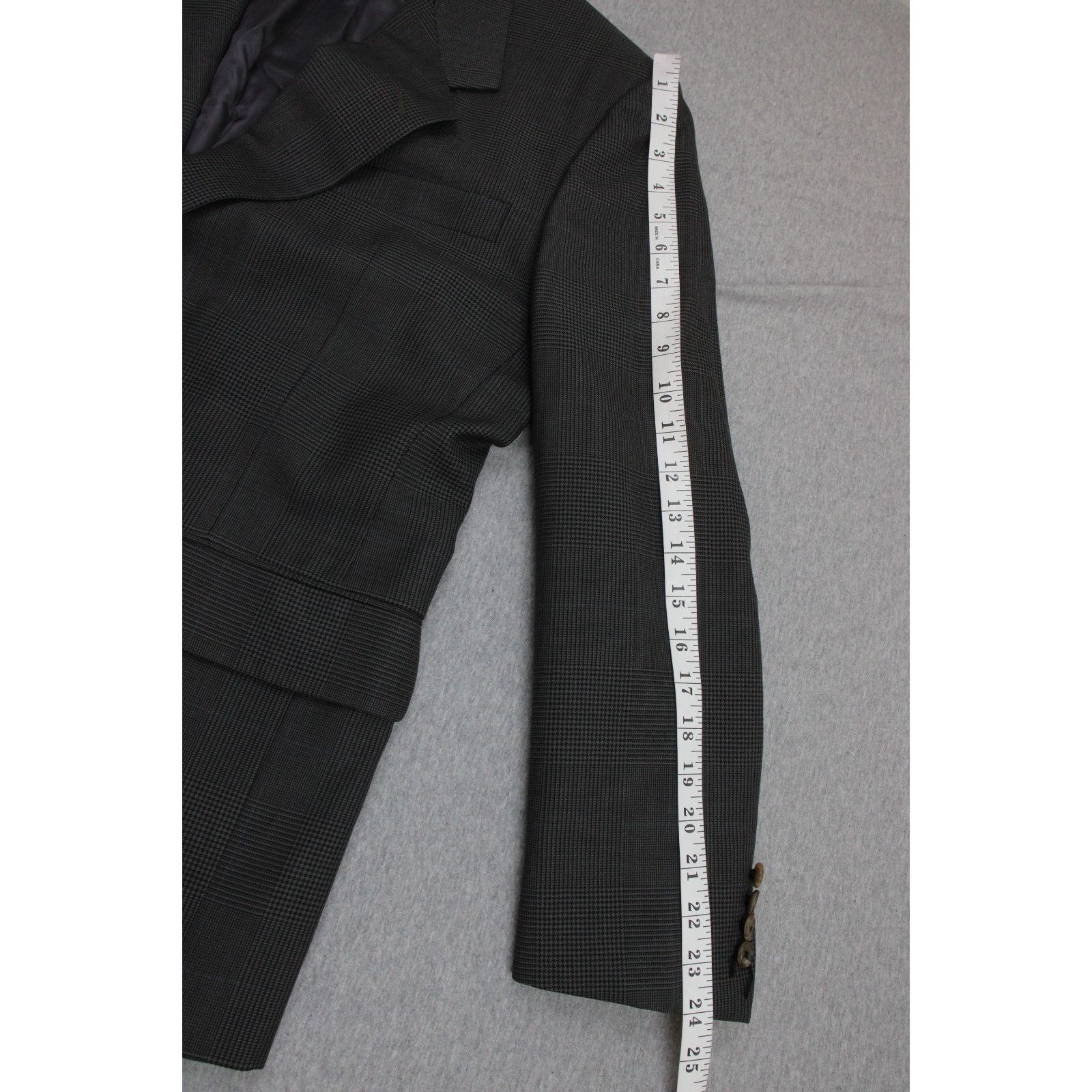 Hickey Freeman Hickey Freeman Blazer Men 40S Gray 100% Wool Size 40S - 9 Thumbnail