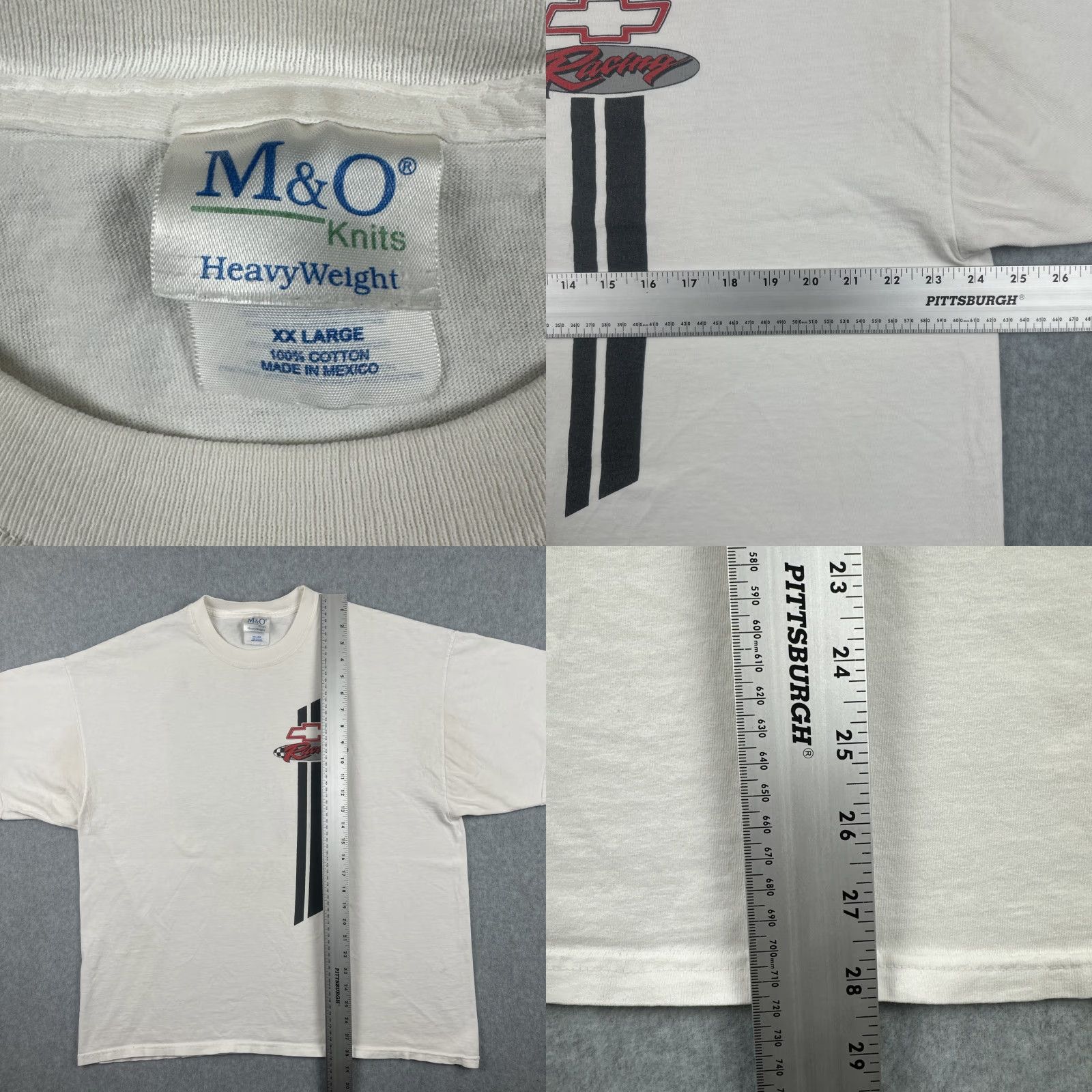 Doublet VINTAGE M&O KNITS Mens XXL White Shirt Chevrolet Racing Double-Sided Graphic Tee Size US XXL / EU 58 / 5 - 8 Thumbnail