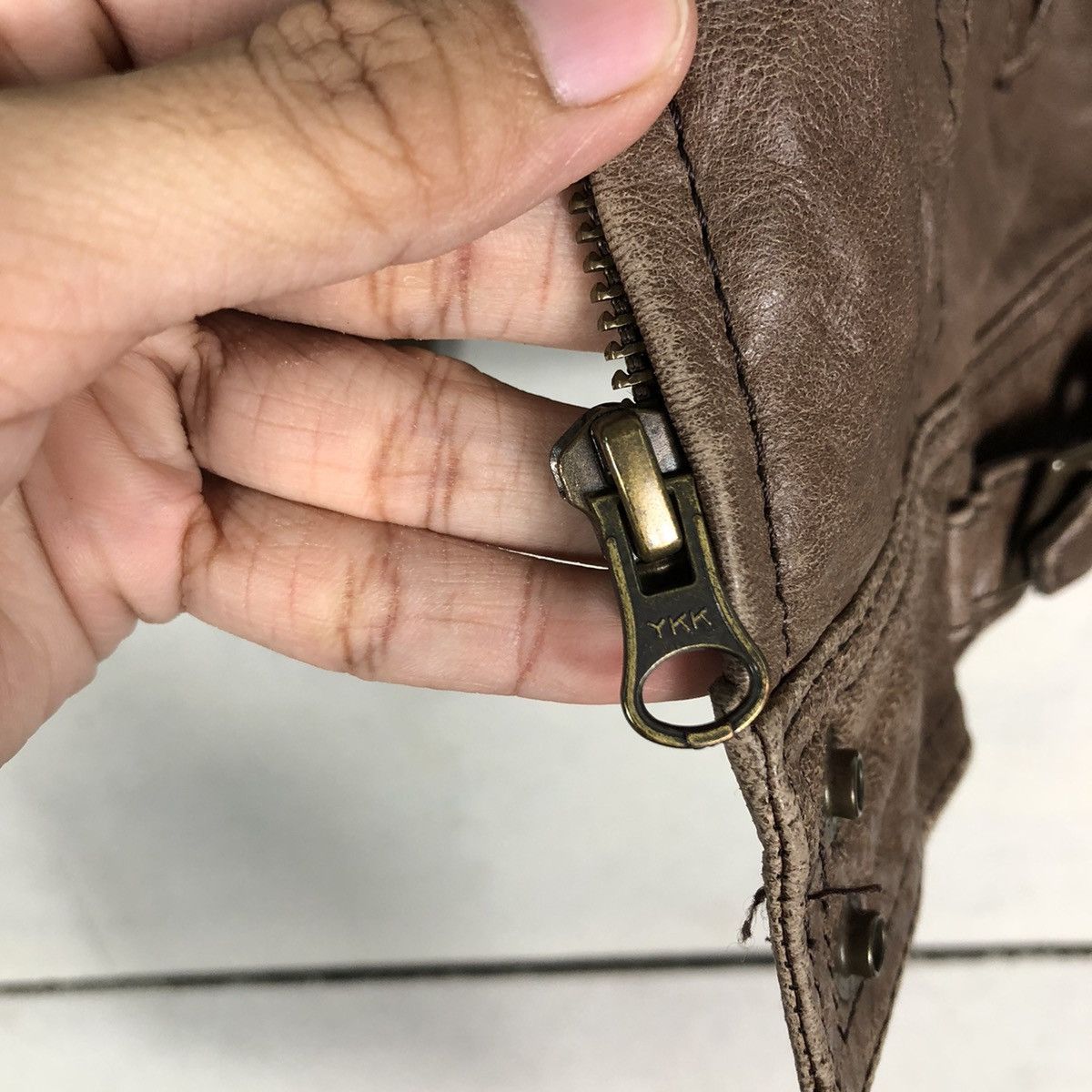 Japanese Brand 📌Vintage Cropped Biker Leather Jacket Milpano Issey Miyake Size US M / EU 48-50 / 2 - 17 Thumbnail