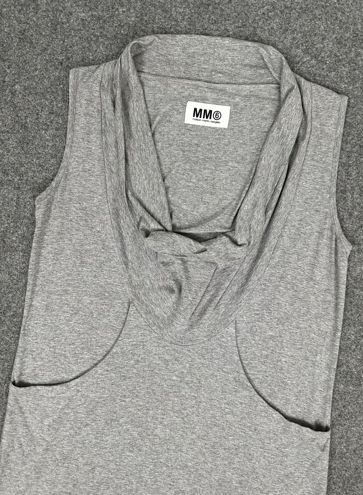 Maison Margiela Maison Margiela - MM6 - Mini Dress Sleeveless - Gray Size M / US 6-8 / IT 42-44 - 2 Thumbnail