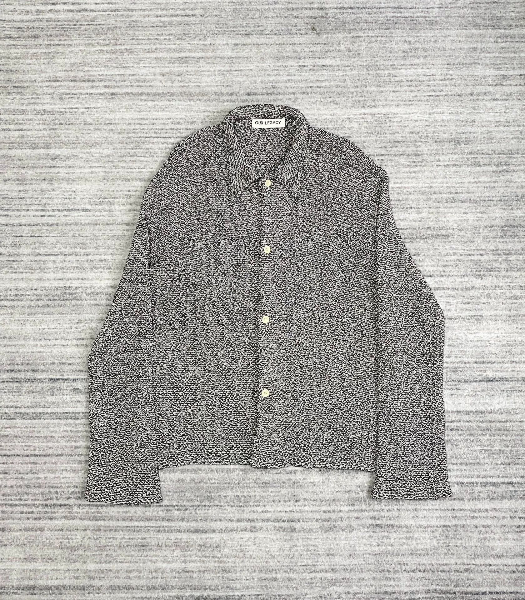 Our Legacy Our Legacy Black and White Cardigan Size L / US 10 / IT 46 - 1 Thumbnail
