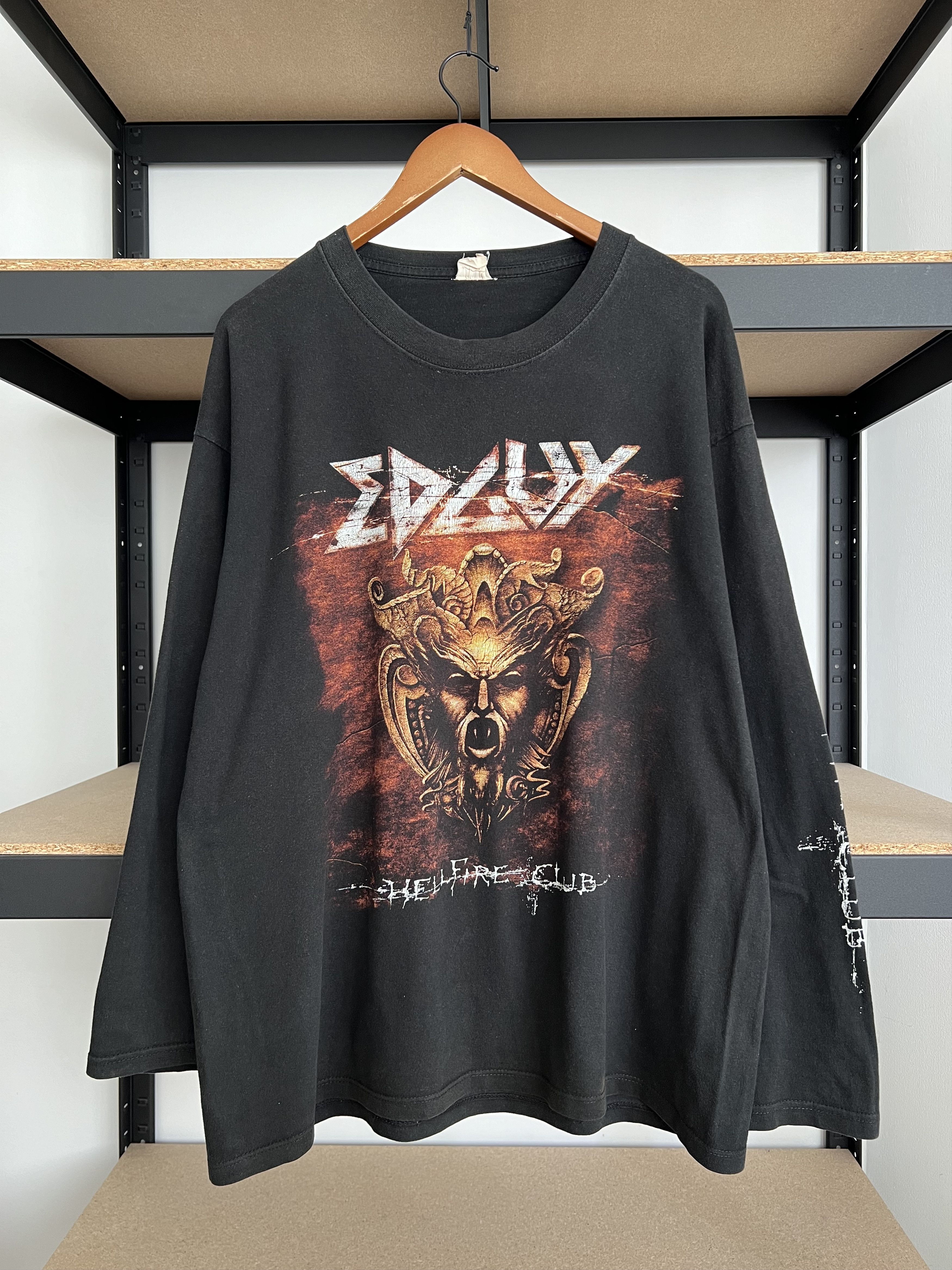 Vintage 2004 Edguy Hellfire Club Black Long Sleeve T-shirt