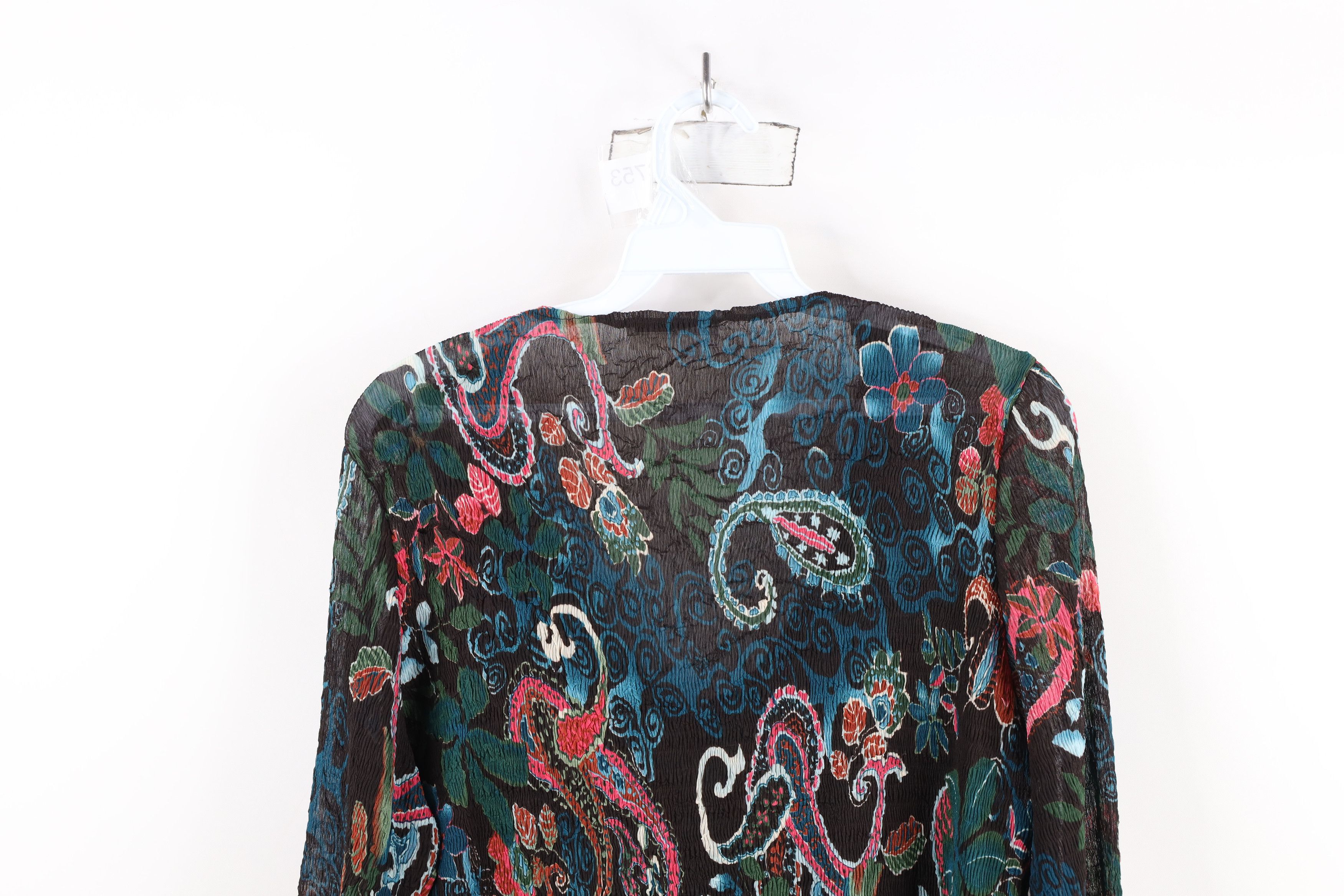 Vintage Vintage 90s Y2K Babydoll Bella Fairy Flower Shirt Top Size XL / US 12-14 / IT 48-50 - 14 Thumbnail