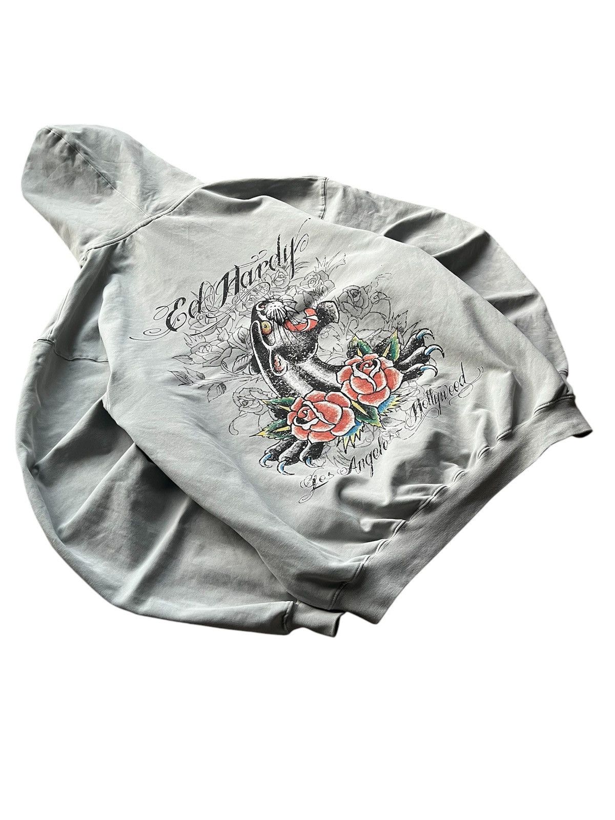 Christian Audigier × Ed Hardy Ed hardy hoodie print y2k boxy cropped streetwear Size US S / EU 44-46 / 1 - 2 Thumbnail
