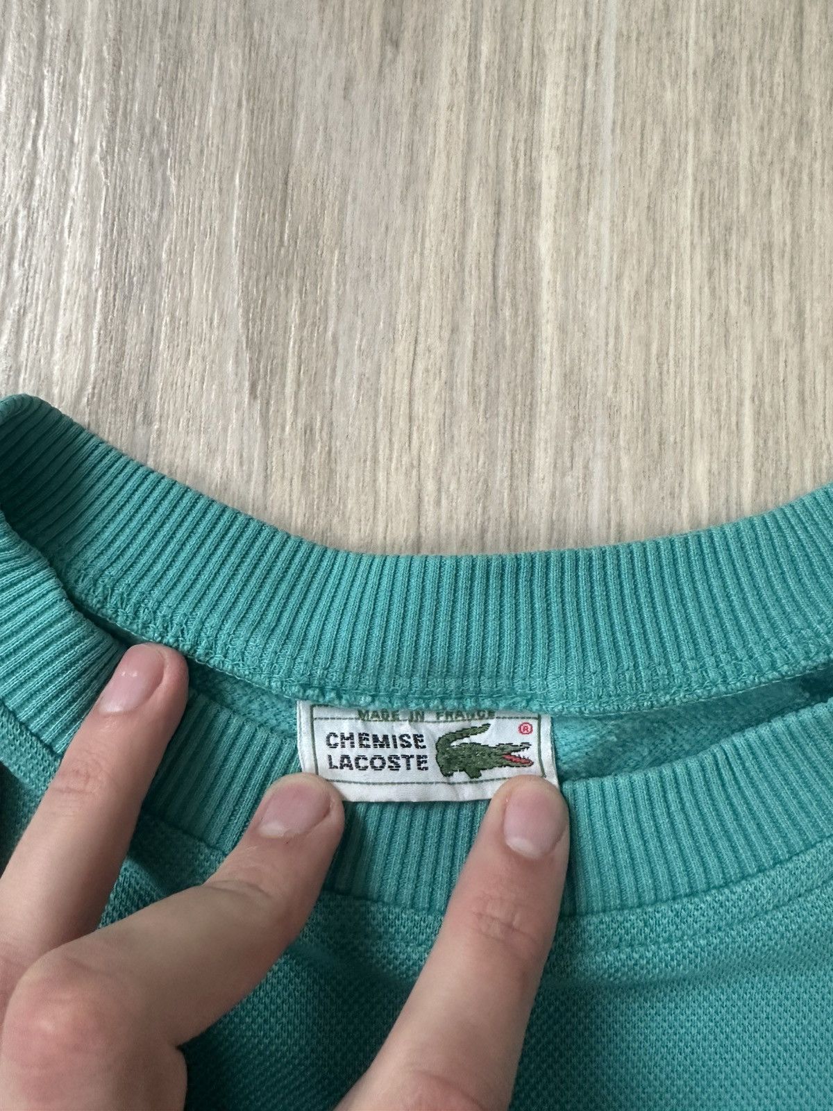 Lacoste Vintage Lacoste chemise sweatshirt 90s rare Size US L / EU 52-54 / 3 - 3 Thumbnail