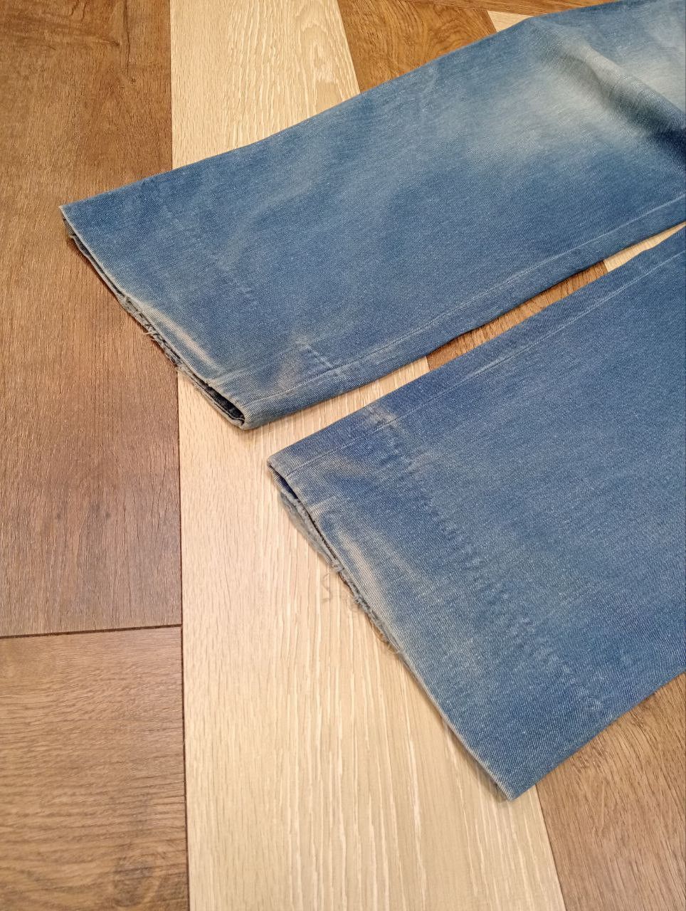 Issey Miyake RARE ISSEY MIYAKE VINTAGE DISTRESSED DENIM TROUSERS PANTS Size US 31 - 5 Thumbnail