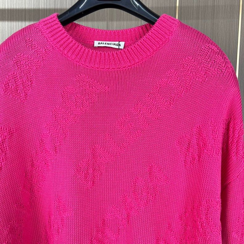 Balenciaga Balenciaga Full print stretch jacquard knit sweater Size US S / EU 44-46 / 1 - 3 Thumbnail