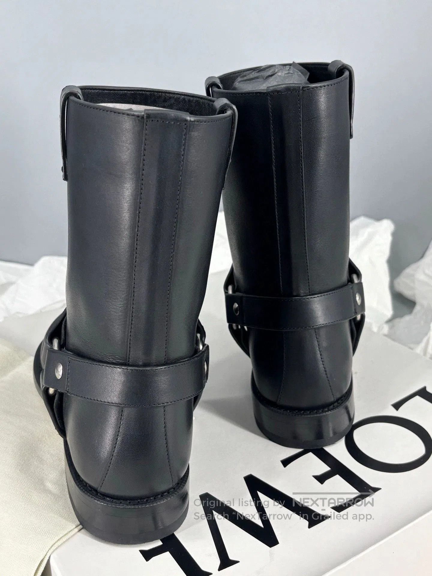Loewe Loewe Black Leather Ankle Boots for Men. Size US 9 / EU 42 - 5 Thumbnail