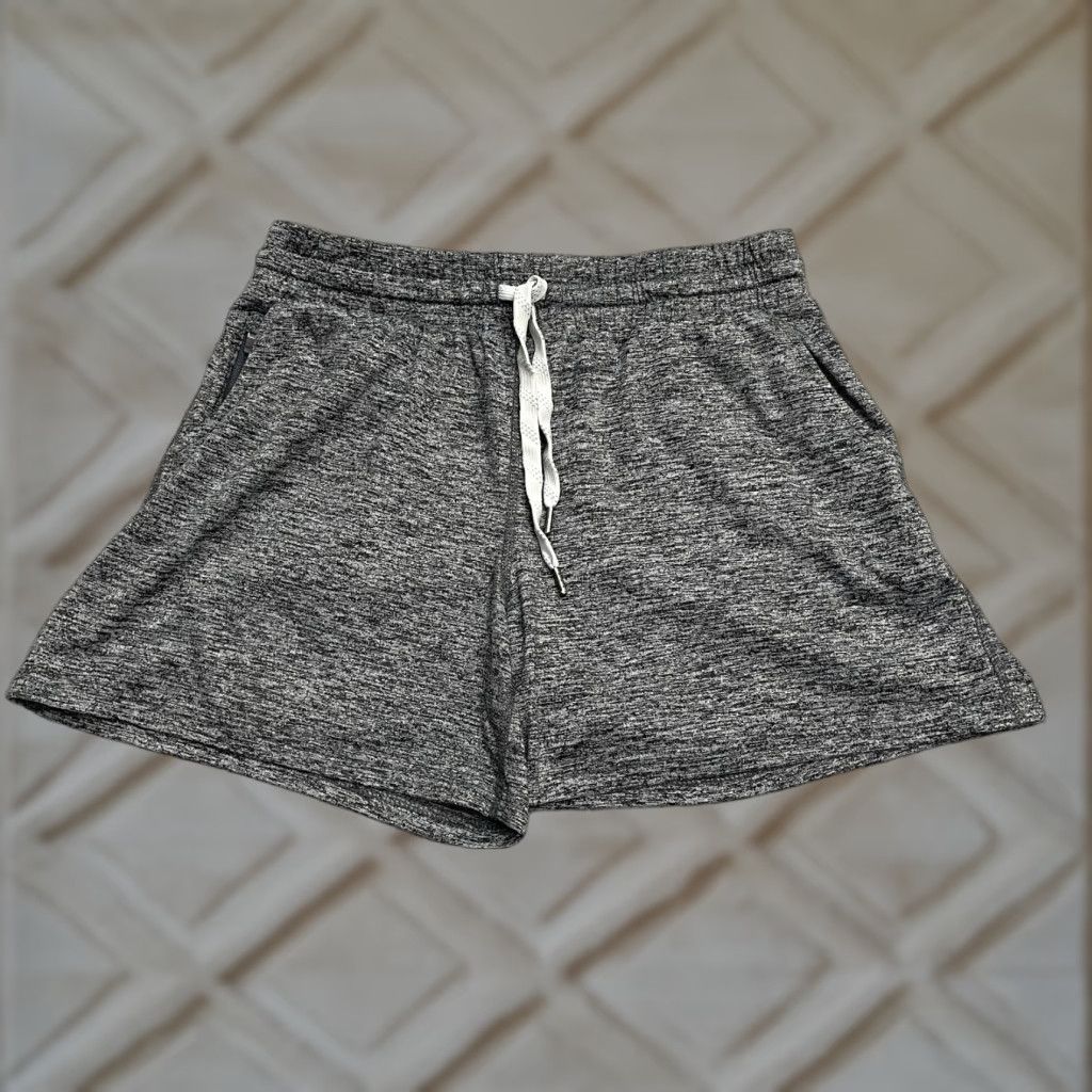 Vintage Pacific Trail Cozy Sweat Shorts Womens Small Heather Gray Elastic Pockets Sweat Shorts Size 28" / US 6 / IT 42 - 1 Thumbnail