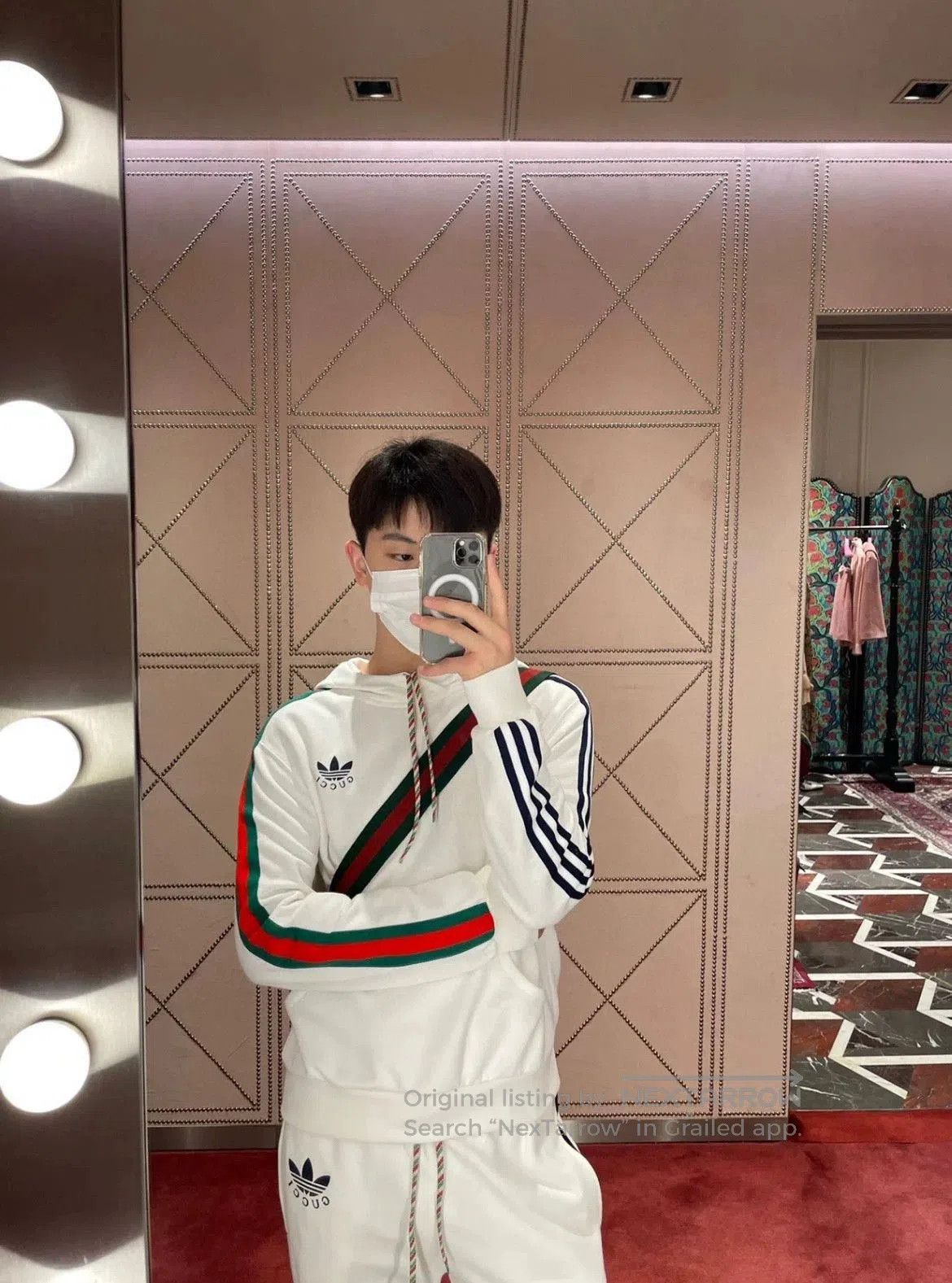 Gucci gucci x adidas white hooded sweatshirt. Size US XS / EU 42 / 0 - 7 Thumbnail