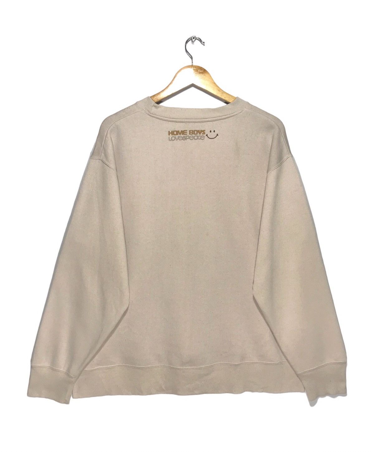 HOMME BOY CO. × Japanese Brand Home Boys Love & Peace Spellout Sweatshirt Size US L / EU 52-54 / 3 - 6 Thumbnail