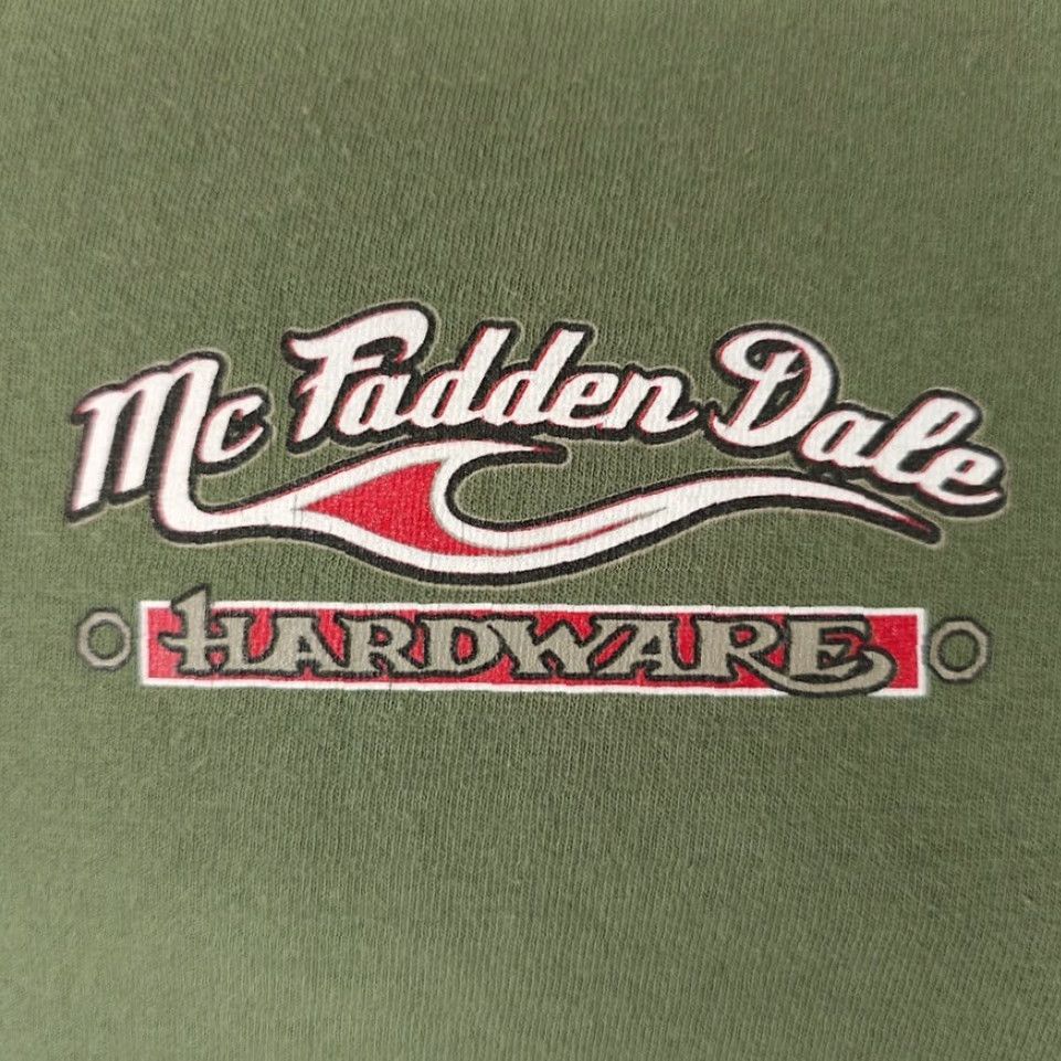 Gildan McFadden Dale Hardware T Shirt Mens Size XL Green Hot Rod Car Size US XL / EU 56 / 4 - 3 Thumbnail