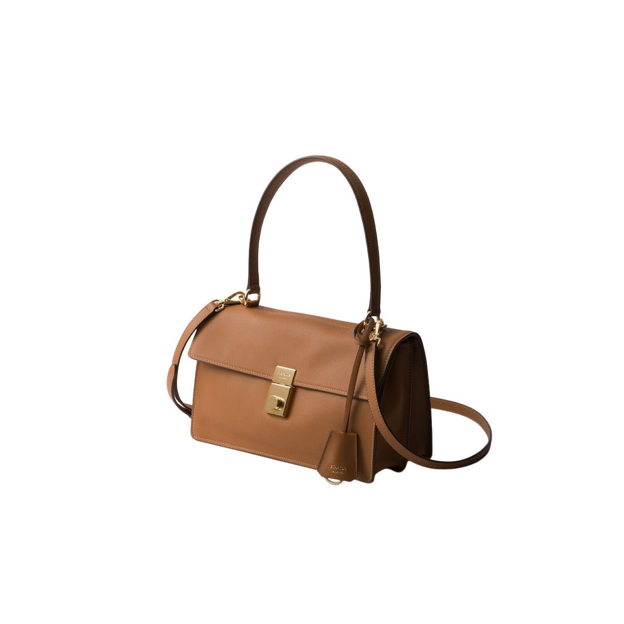 Prada PRADA Soft Sound Medium $4300 Caramel Leather Shoulder Bag N Size ONE SIZE - 2 Thumbnail